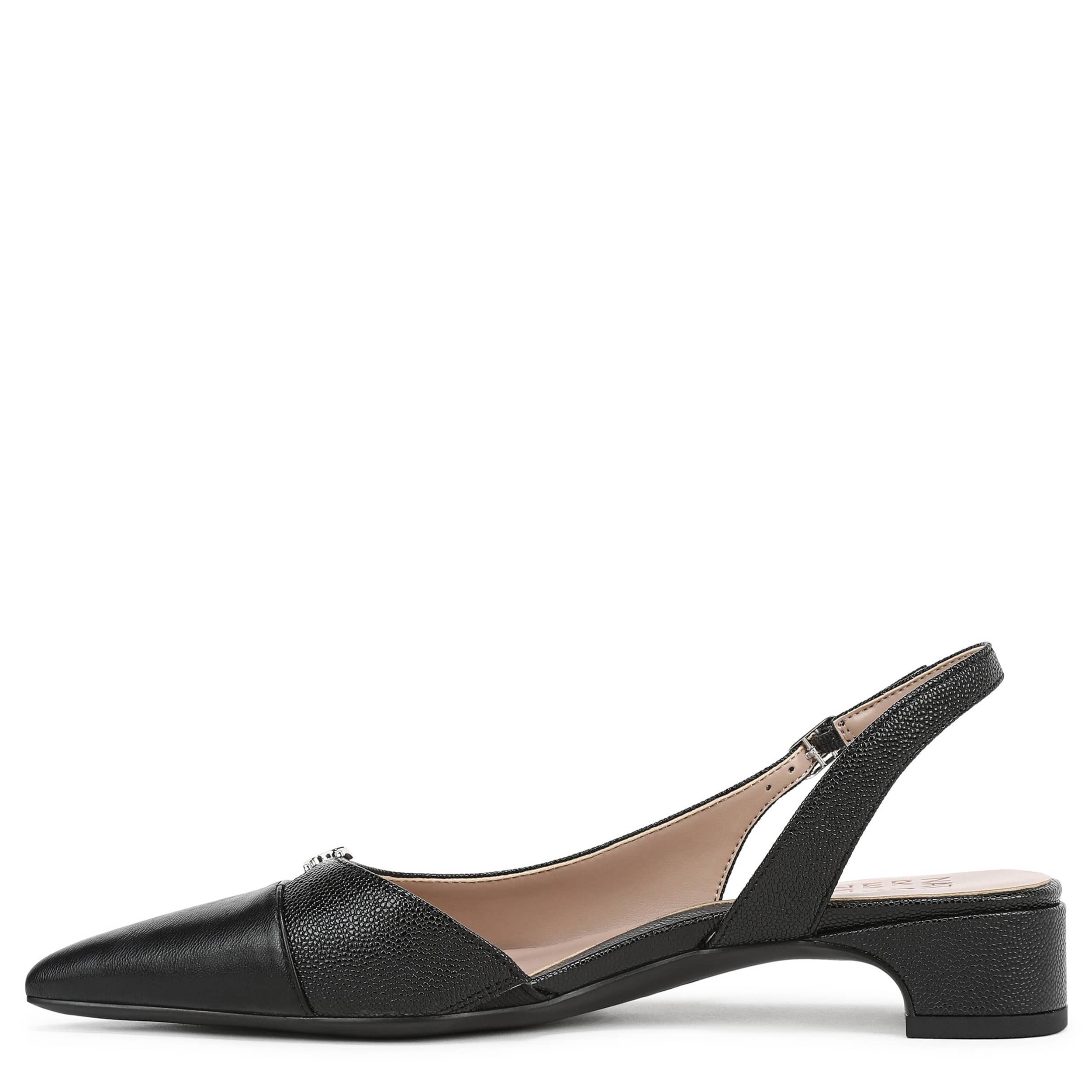 NATURALIZER-WOMENS SABRINA FLAT-BLACK & 