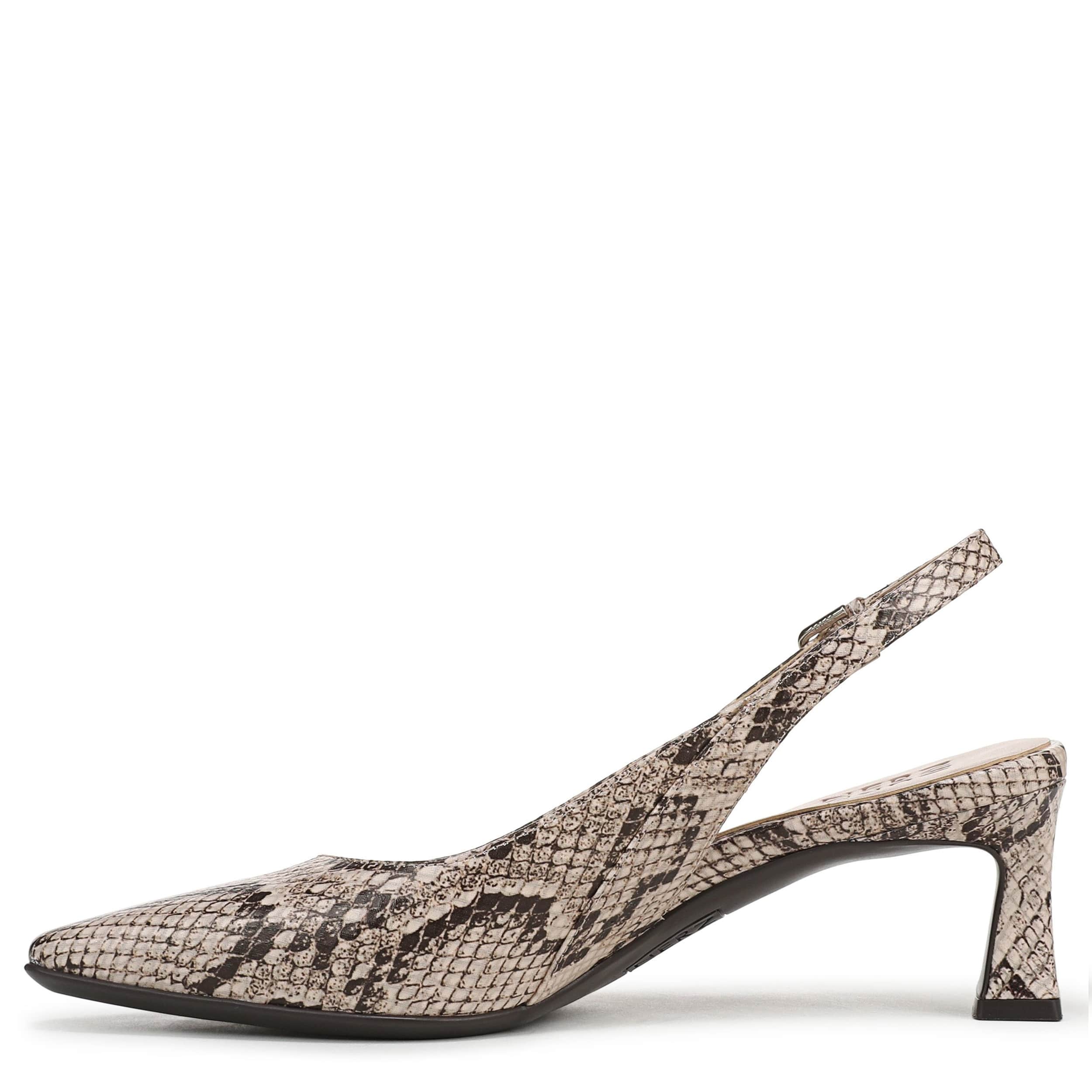NATURALIZER-WOMENS TANSY PUMP-BEIGE & SNAKE