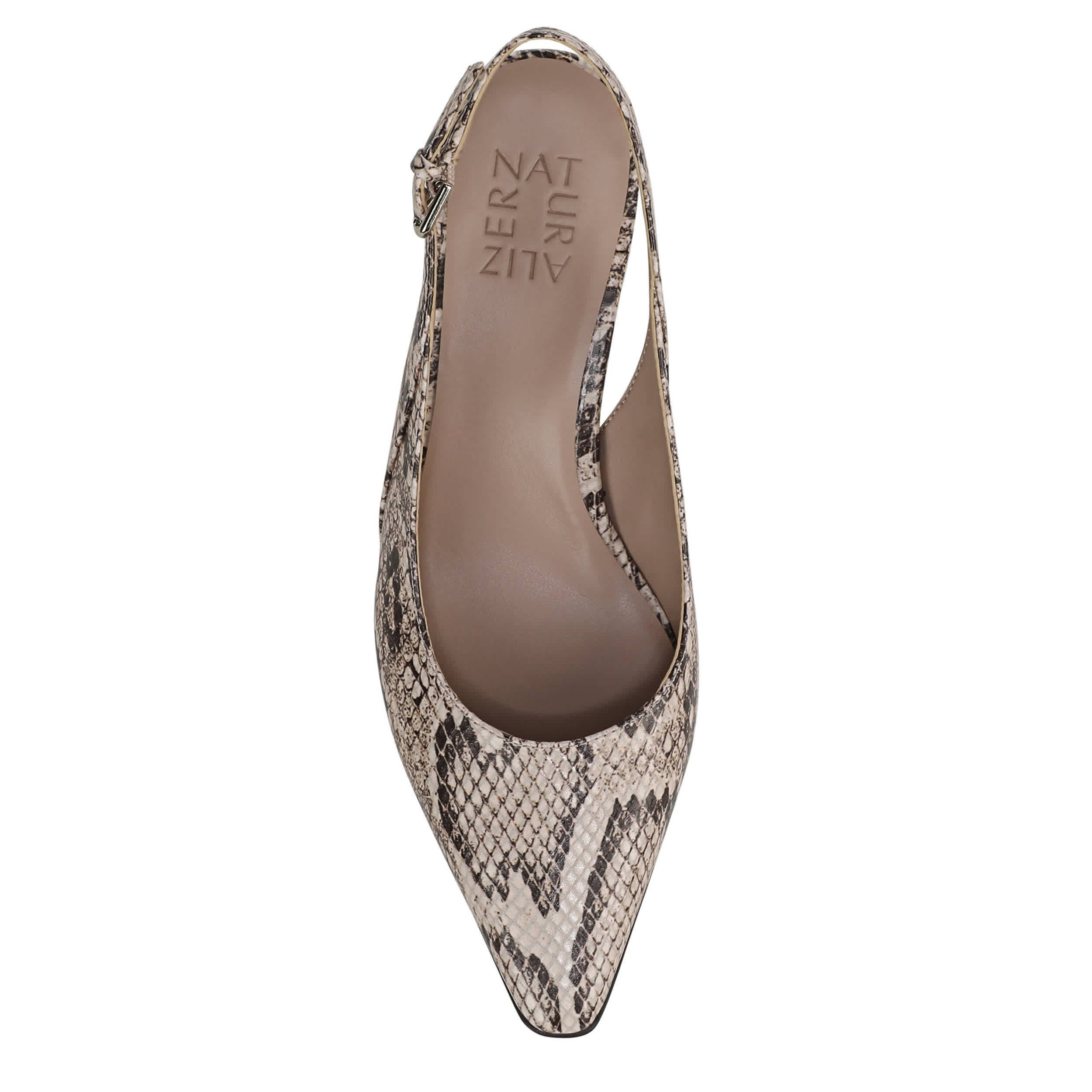 NATURALIZER-WOMENS TANSY PUMP-BEIGE & SNAKE