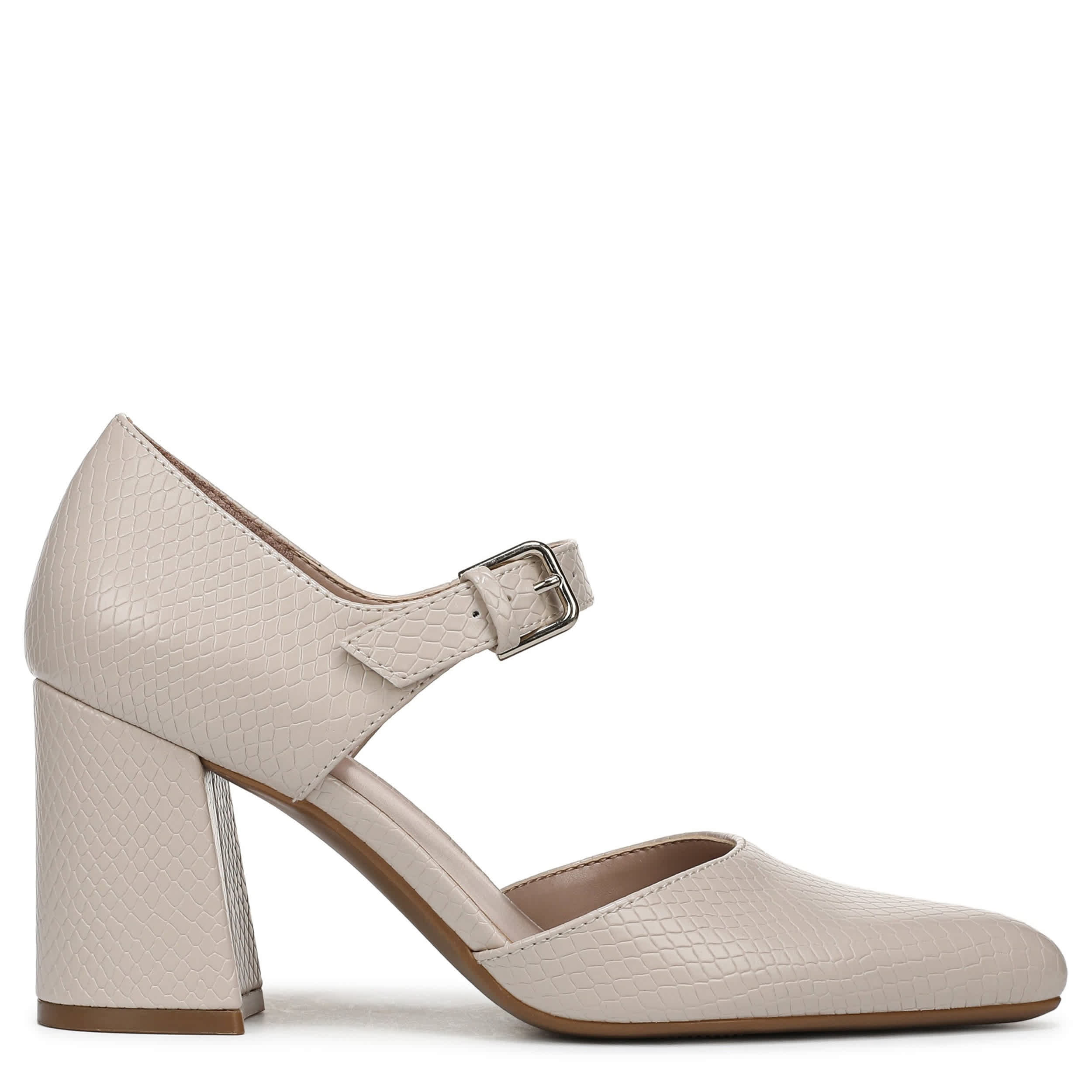 NATURALIZER-WOMENS PIXIE PUMP-IVORY & SNAKE