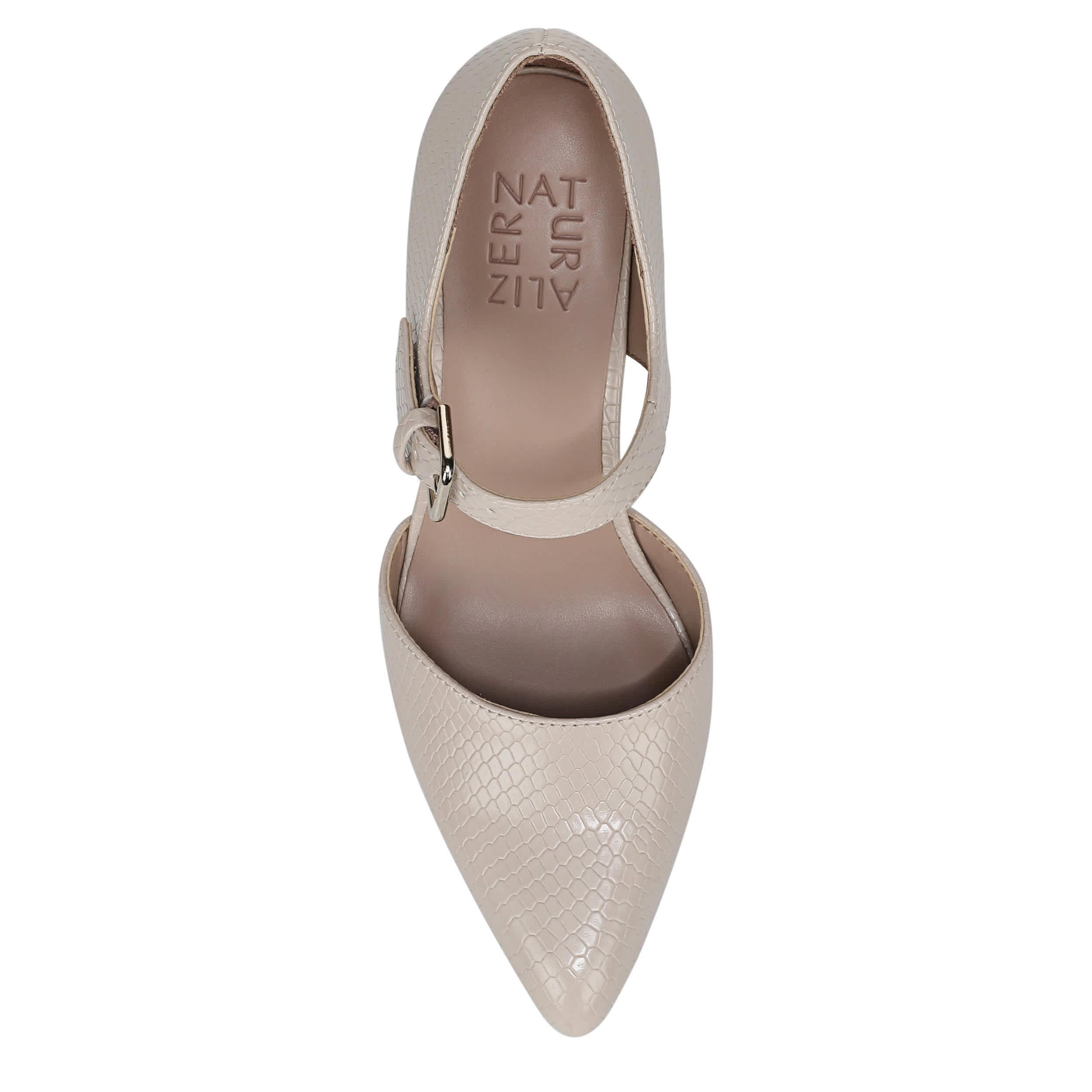 NATURALIZER-WOMENS PIXIE PUMP-IVORY & SNAKE
