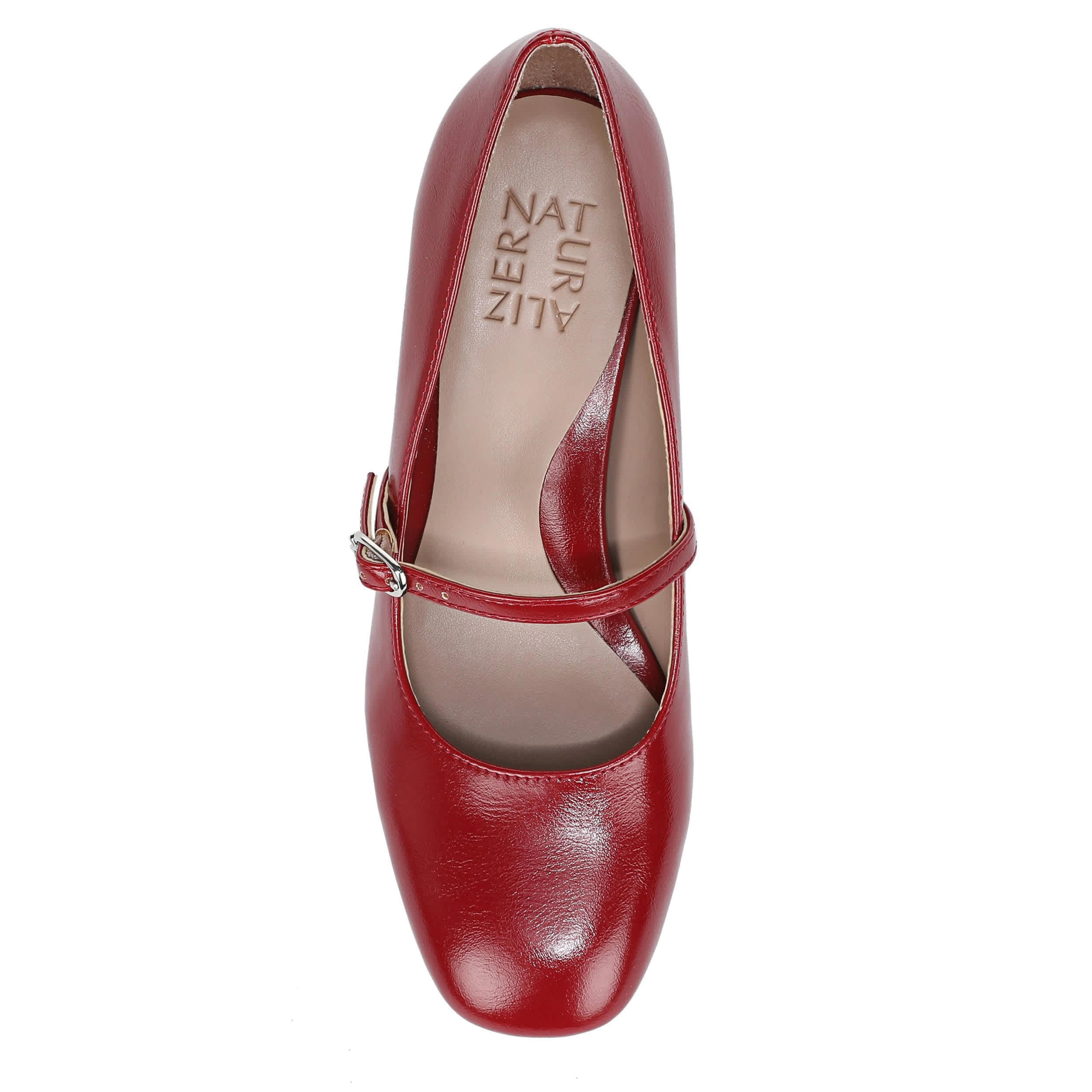 NATURALIZER-WOMENS DANCING PUMP-RED & 