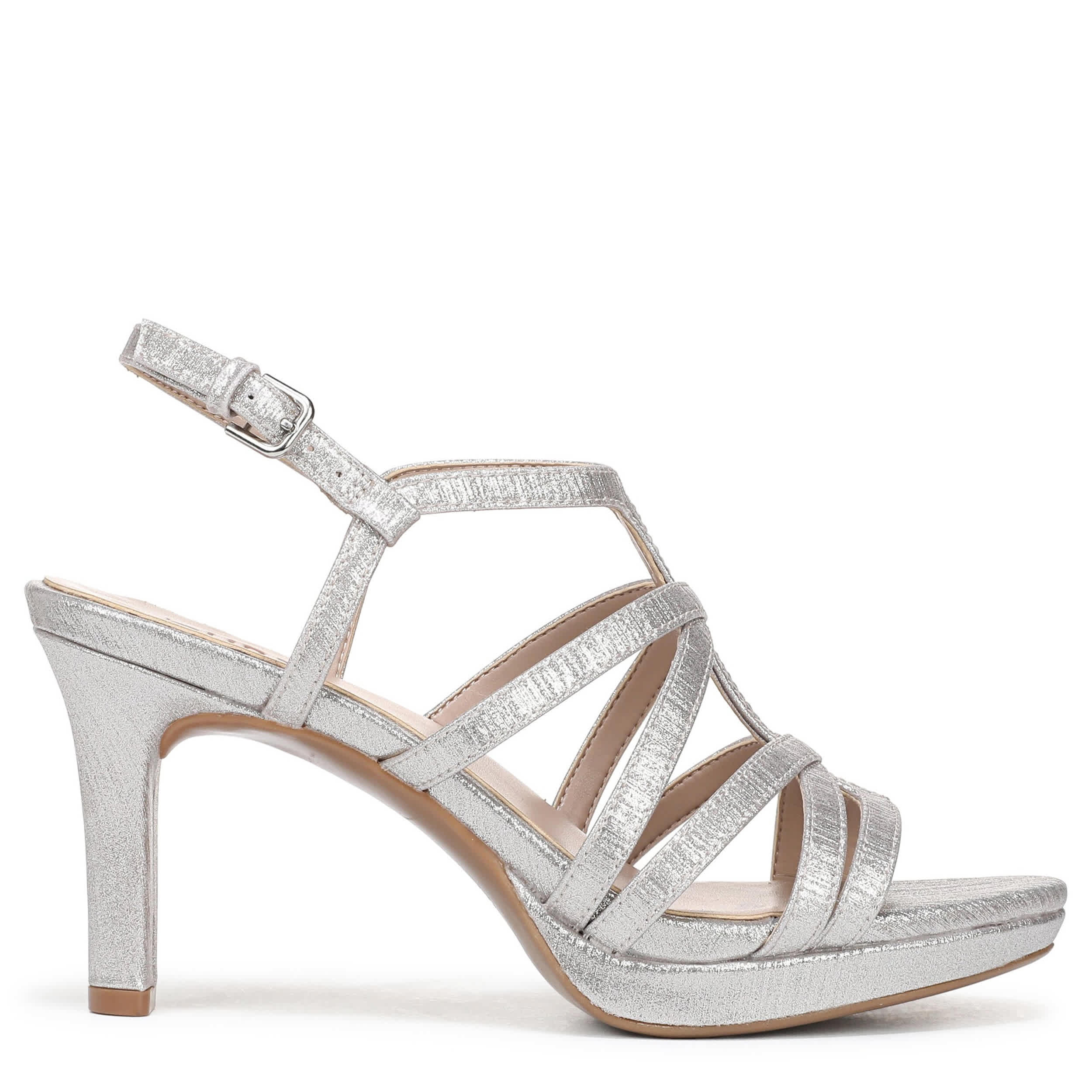 NATURALIZER-WOMENS BAYLOR SANDAL-SILVER & 