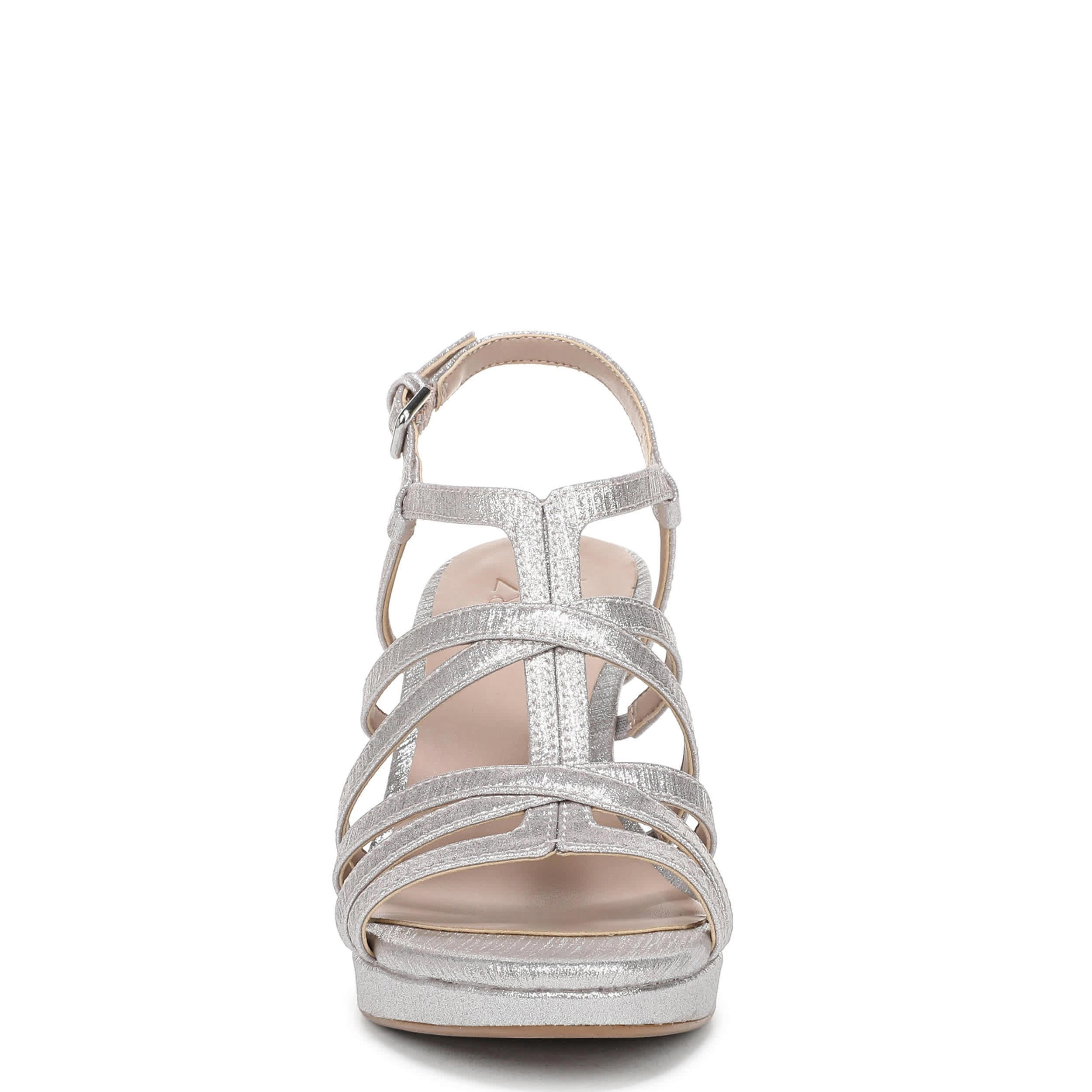 NATURALIZER-WOMENS BAYLOR SANDAL-SILVER & 