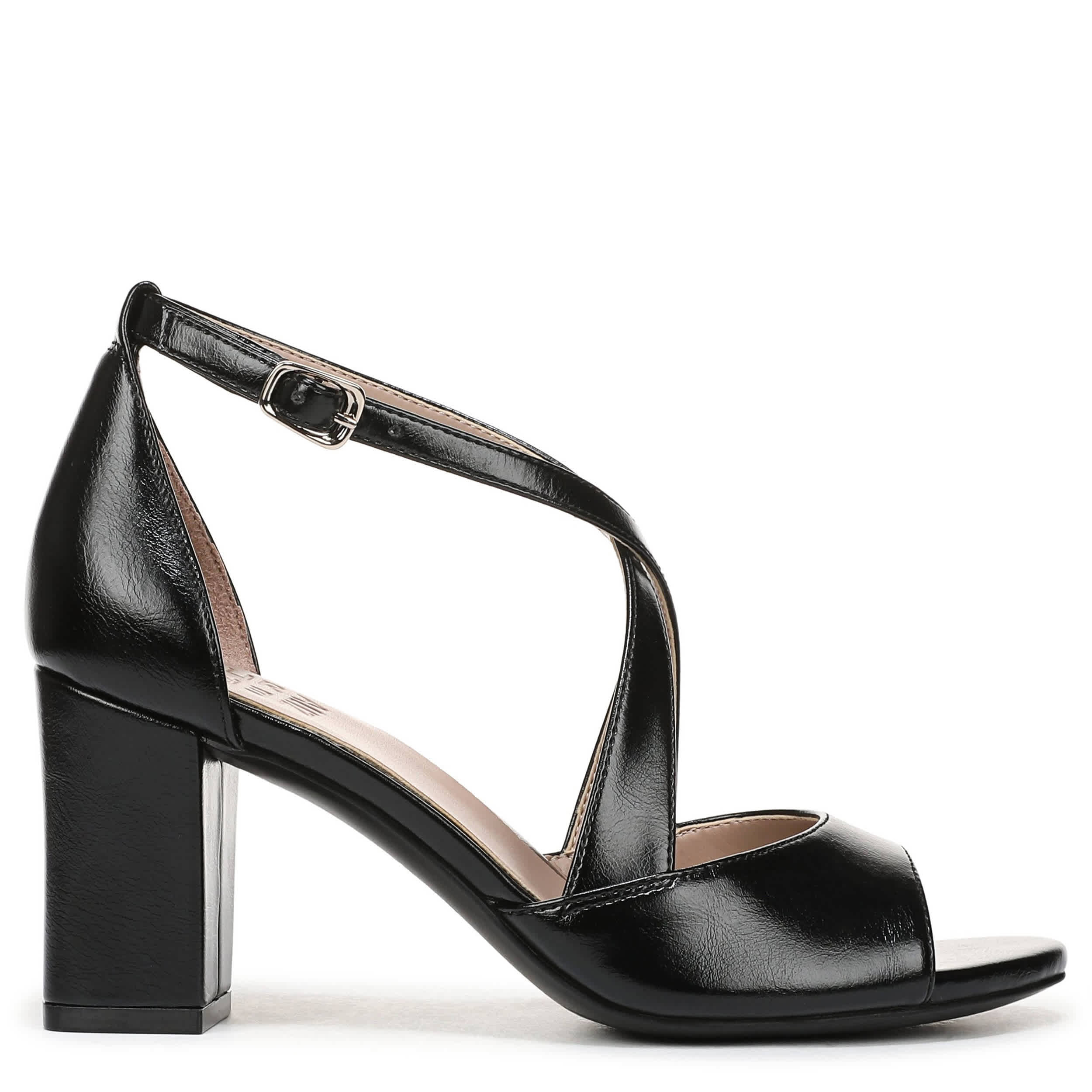 NATURALIZER-WOMENS HOLLIS SANDAL-BLACK & 