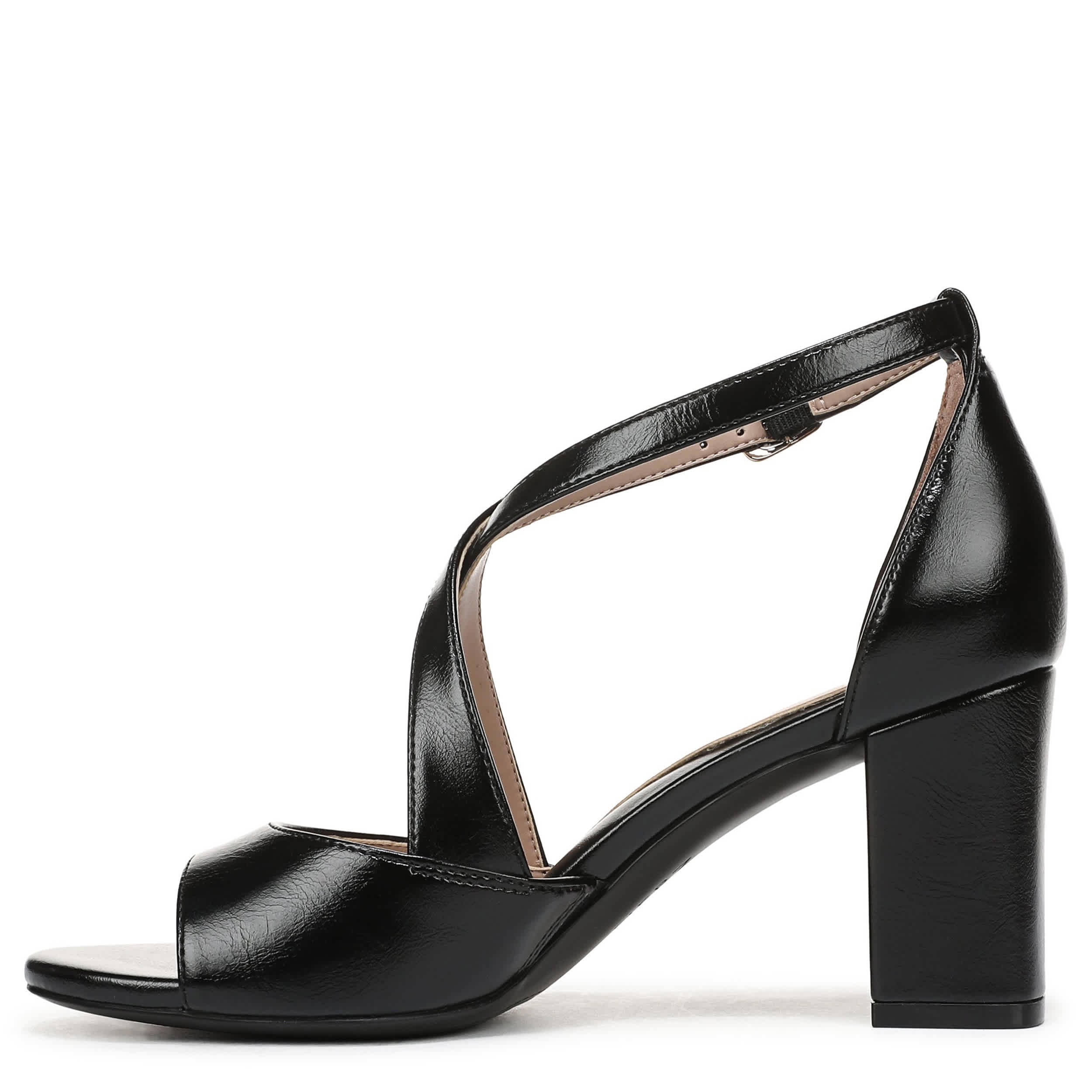 NATURALIZER-WOMENS HOLLIS SANDAL-BLACK & 
