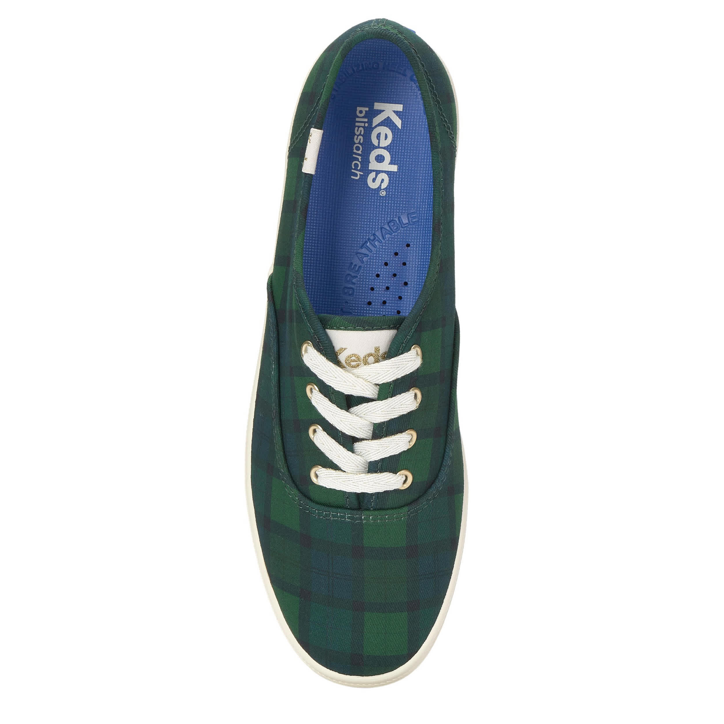 KEDS-WOMENS CHAMPION SNEAKER-GREEN & NAVY