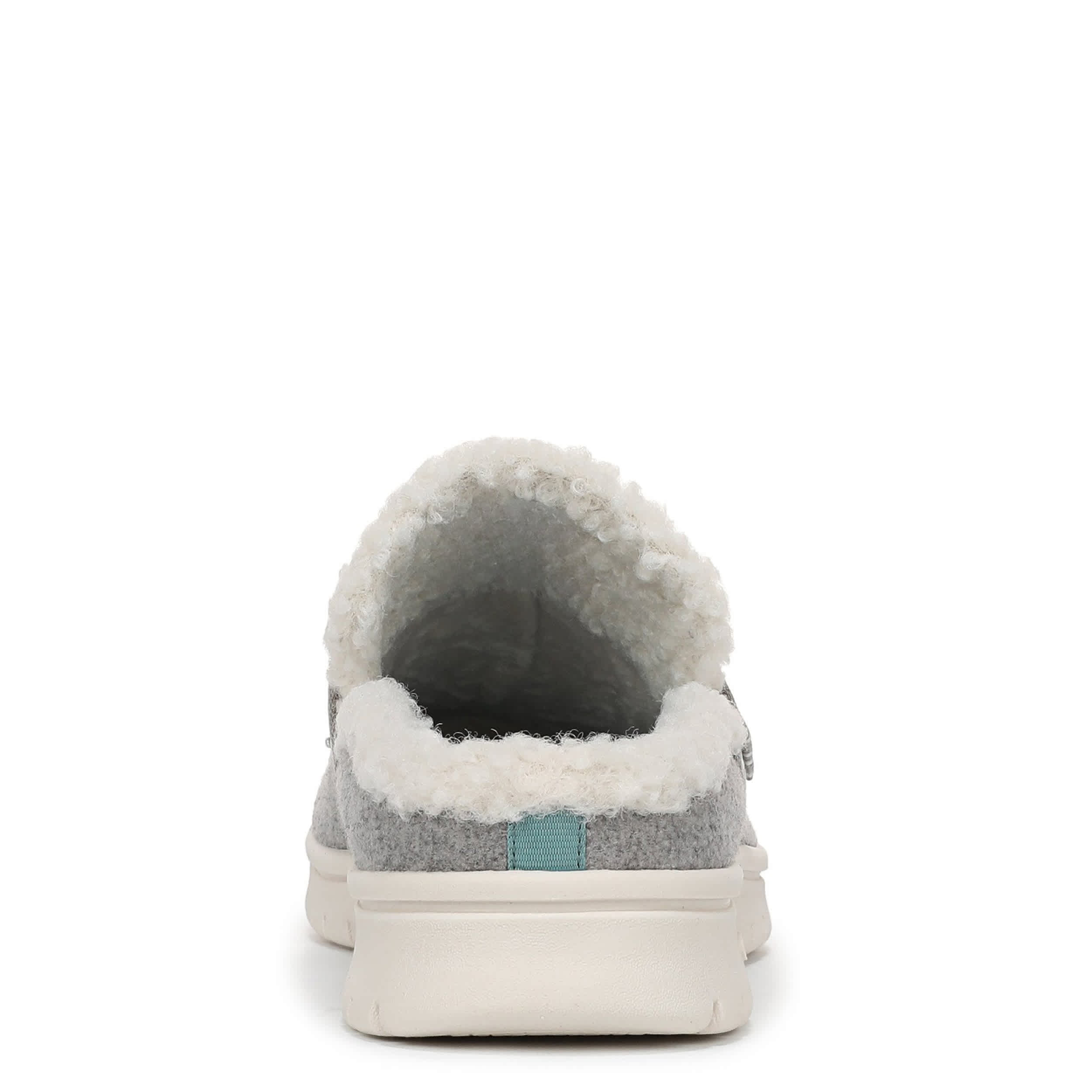 RYKA-WOMENS SOPHIE FAUX FUR CLOG-GREY & 