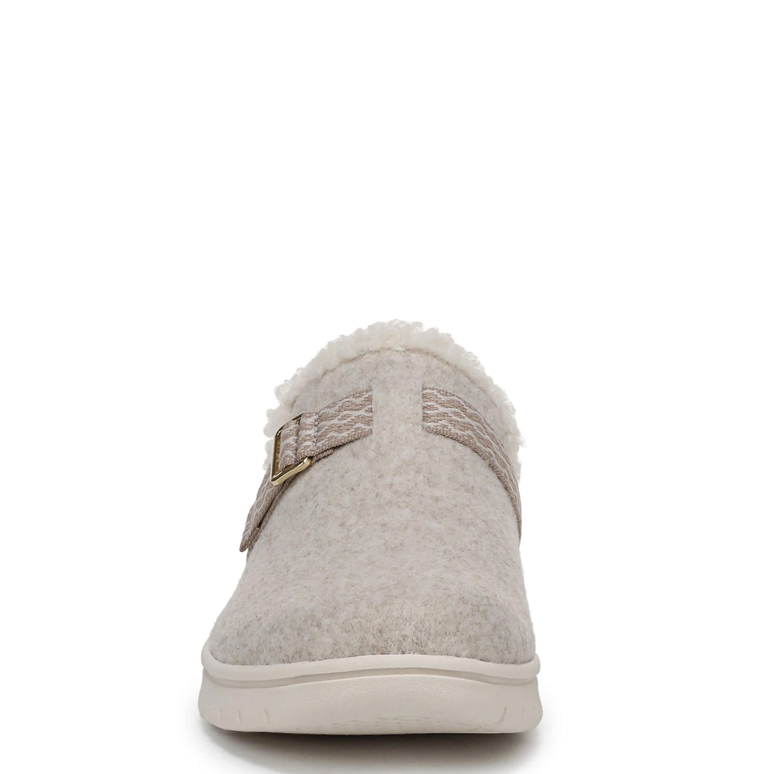 RYKA-WOMENS SOPHIE FAUX FUR CLOG-LATTE & WHITE