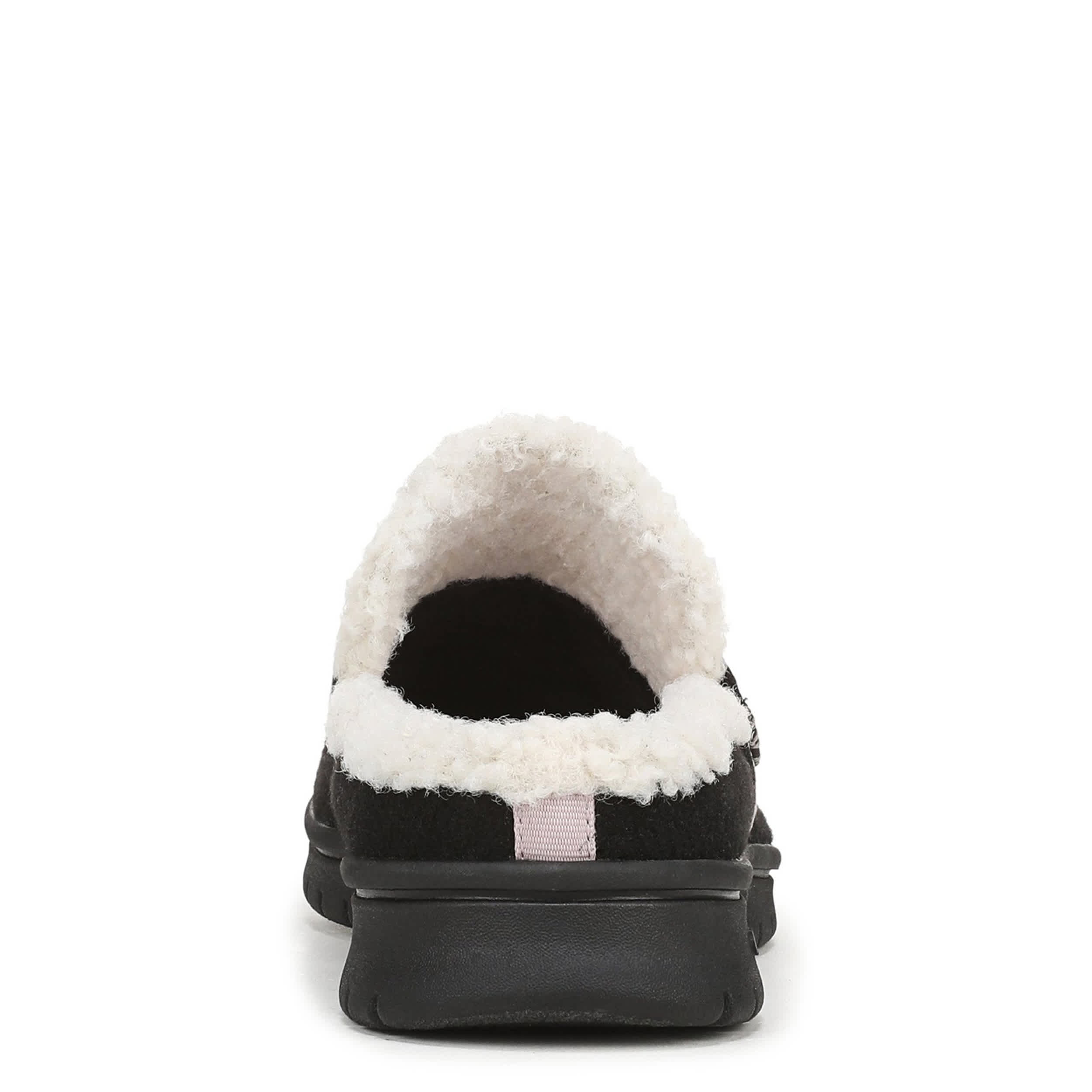 RYKA-WOMENS SOPHIE FAUX FUR CLOG-BLACK & 