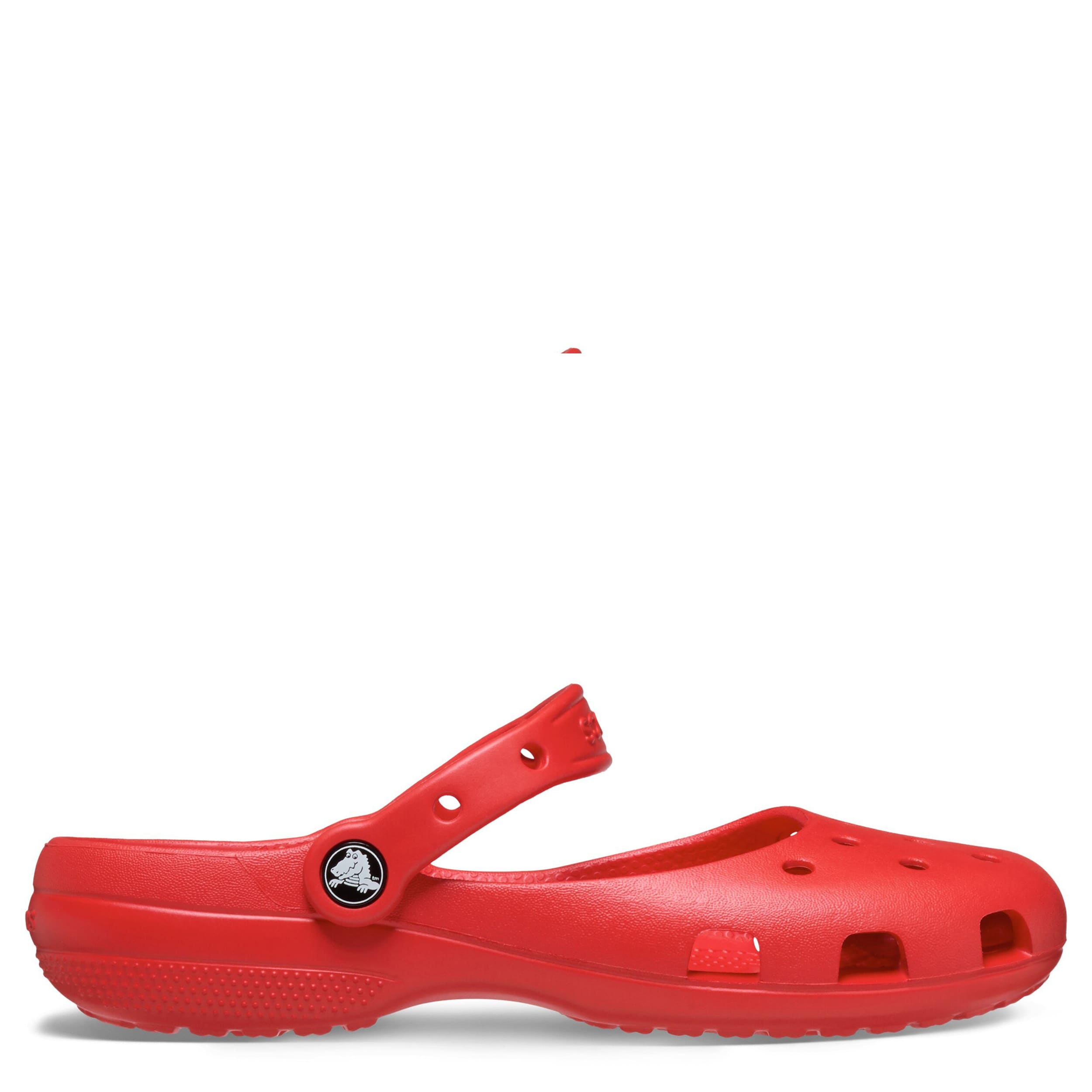 CROCS-WOMENS CLASSIC BALLET CLOG-RED & RED