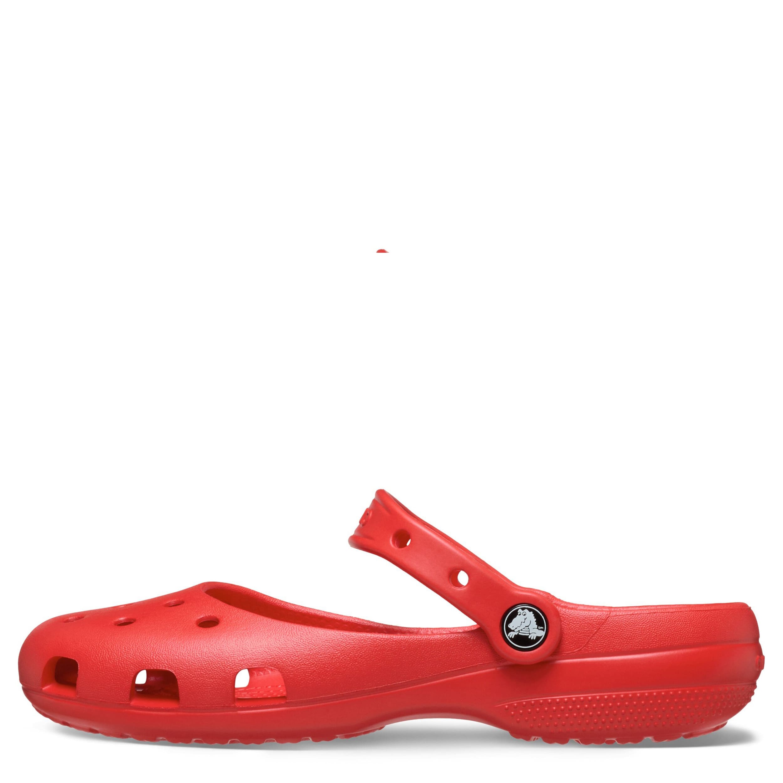 CROCS-WOMENS CLASSIC BALLET CLOG-RED & RED