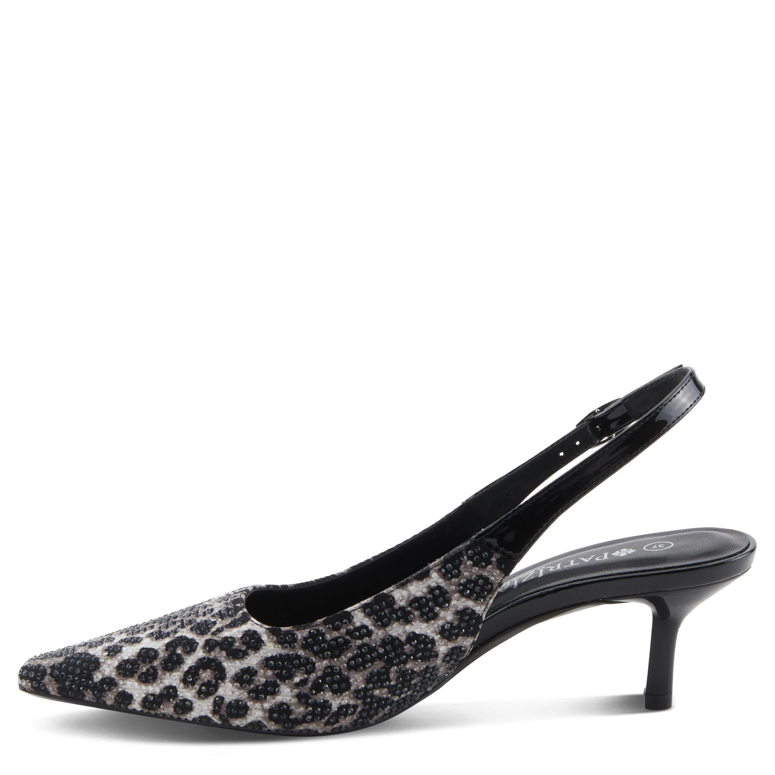 PATRIZIA-WOMENS ENGRES PUMP-BLACK & MULTICOLOR