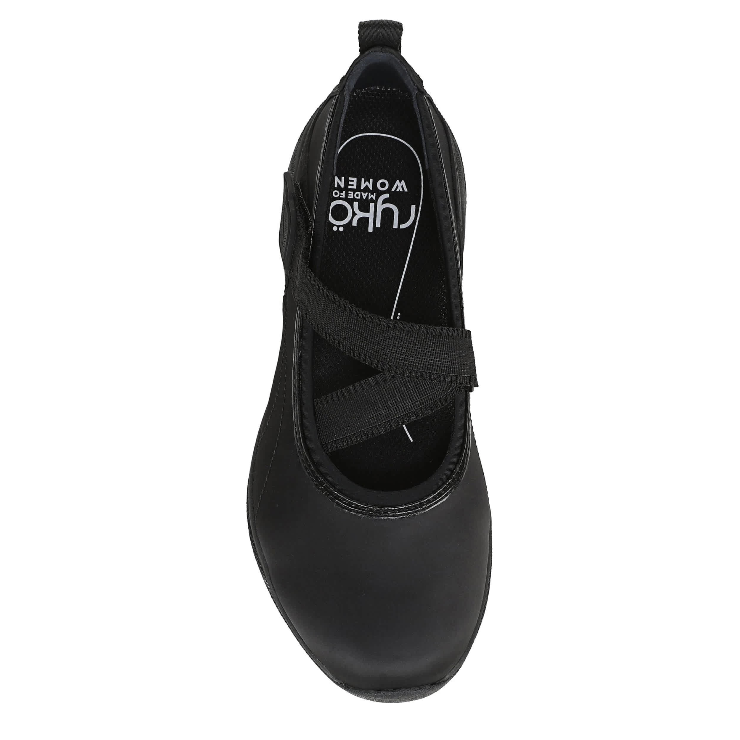 RYKA-WOMENS ERA MARY JANE LUXE SLIP ON SNEAKER-BLACK & 