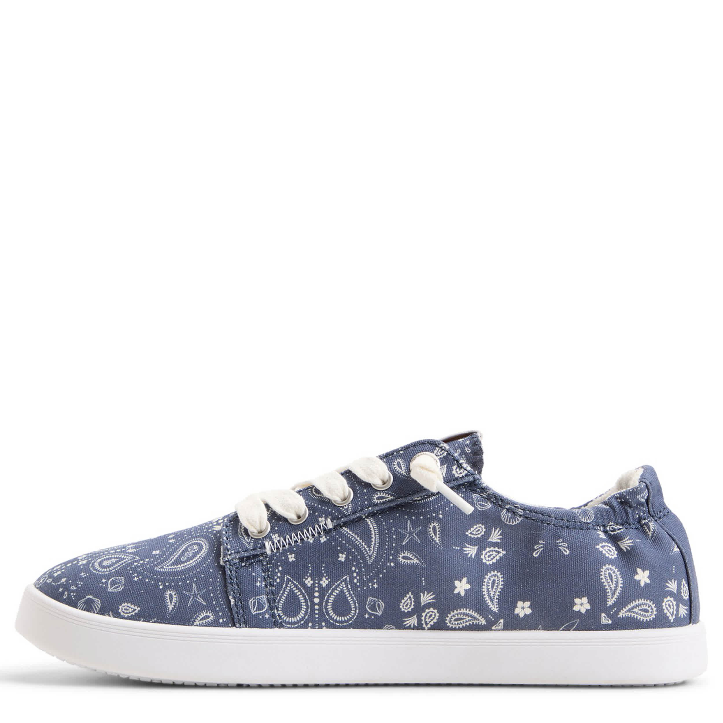 ROXY-WOMENS MAUKA SLIP ON SNEAKER-BLUE & 