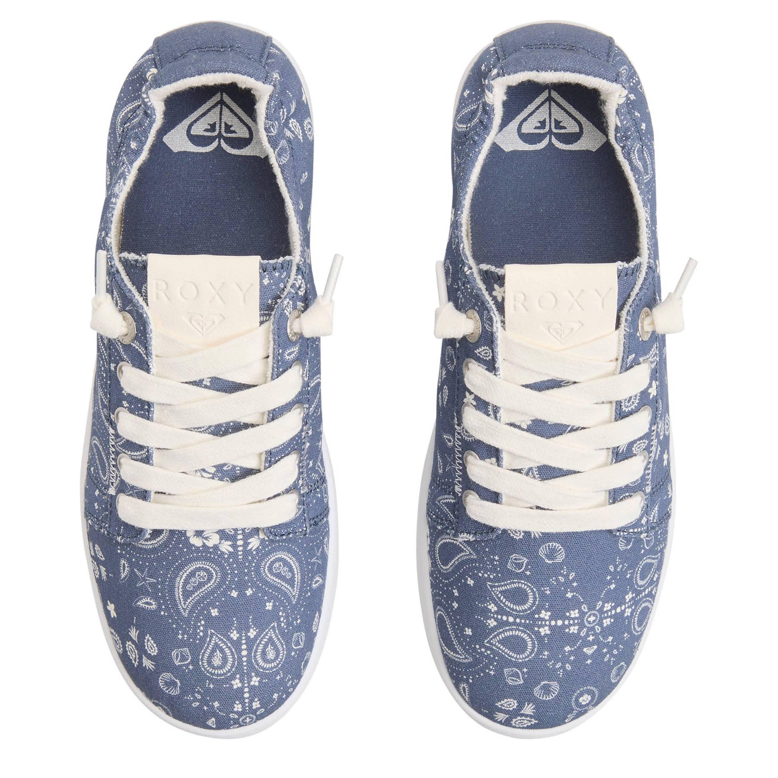 ROXY-WOMENS MAUKA SLIP ON SNEAKER-BLUE & 