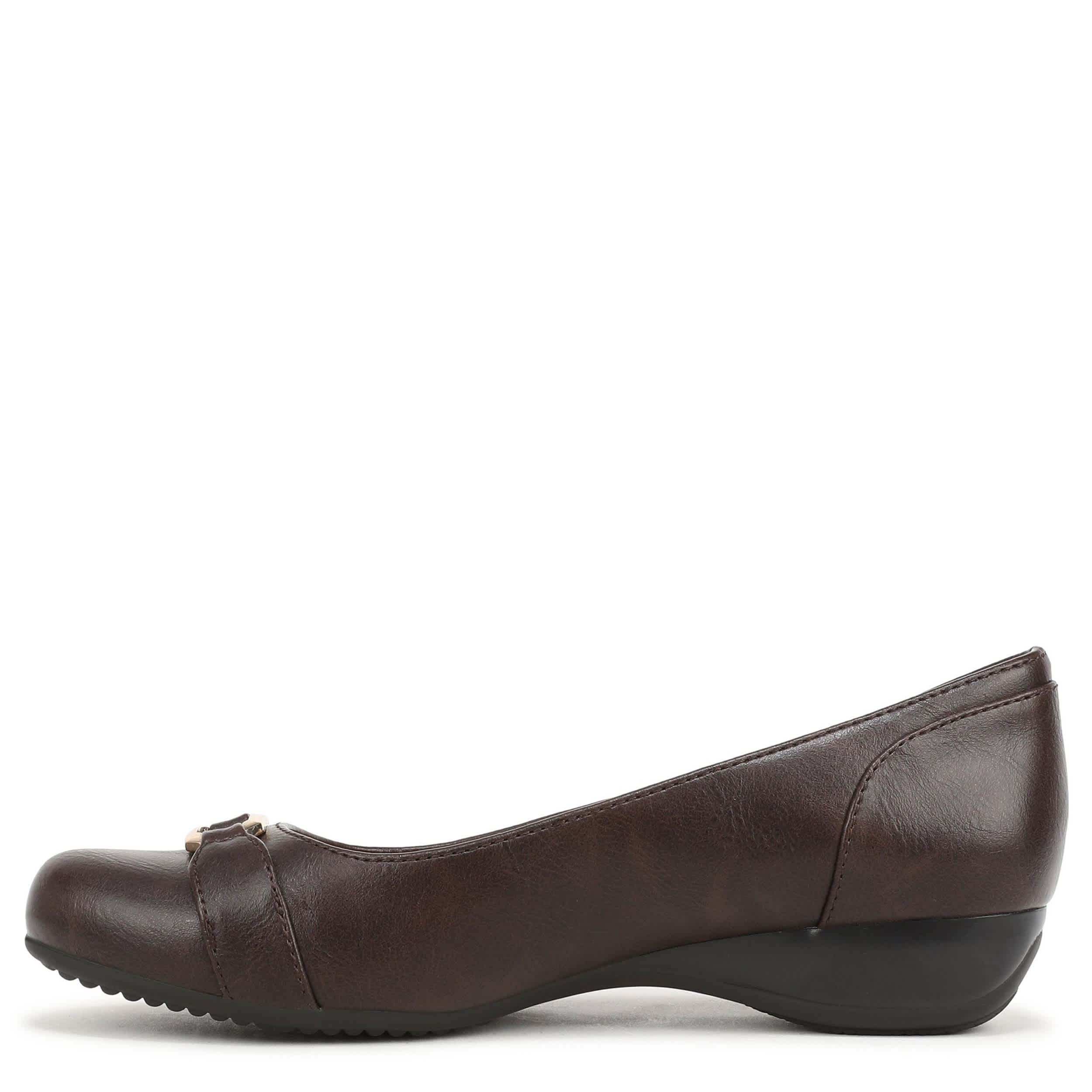 LIFESTRIDE-WOMENS DANIELA FLAT-DARK BROWN & 