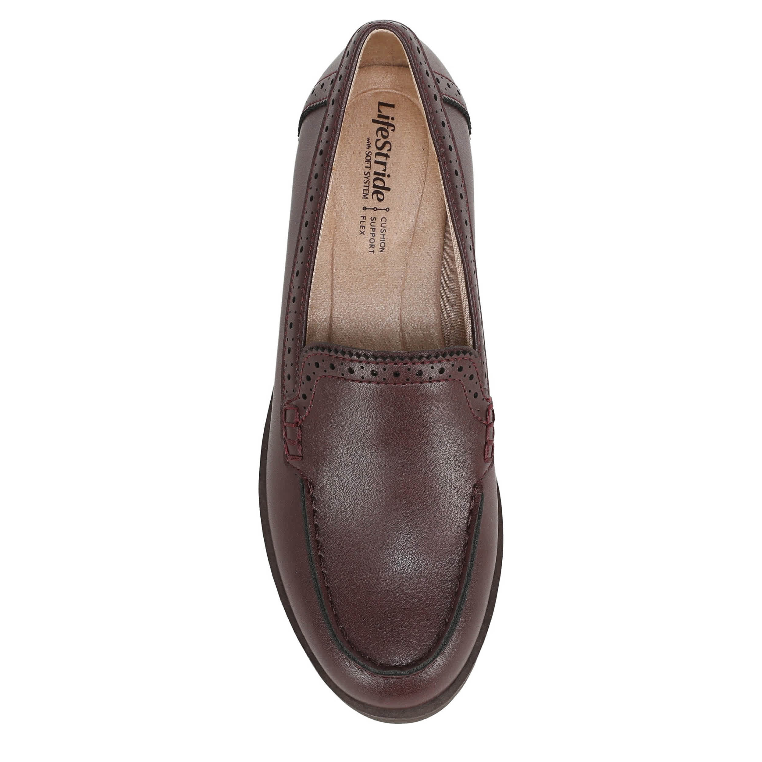 LIFESTRIDE-WOMENS LONDON 4 LOAFER-BURGUNDY & 