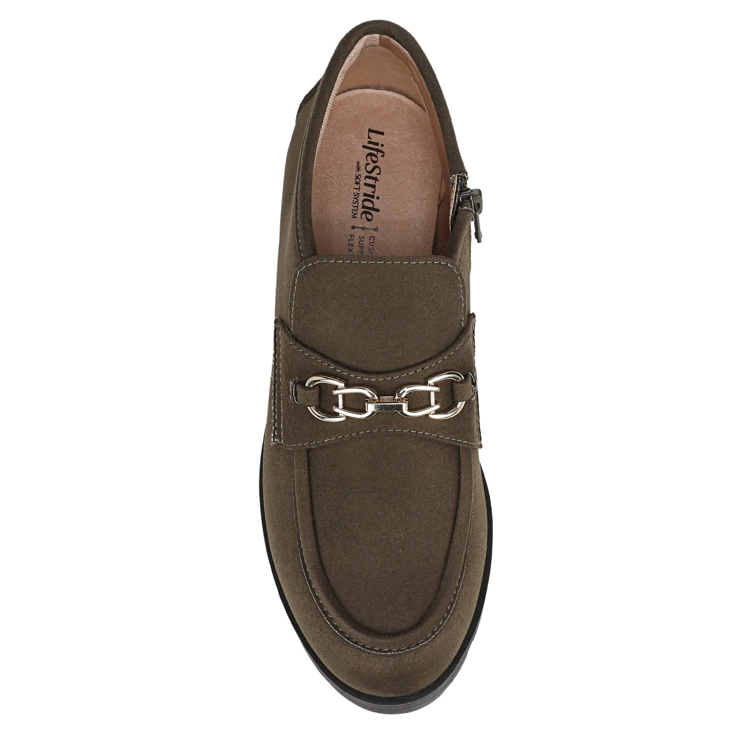 LIFESTRIDE-WOMENS LEILA LOAFER-DARK GREEN & 