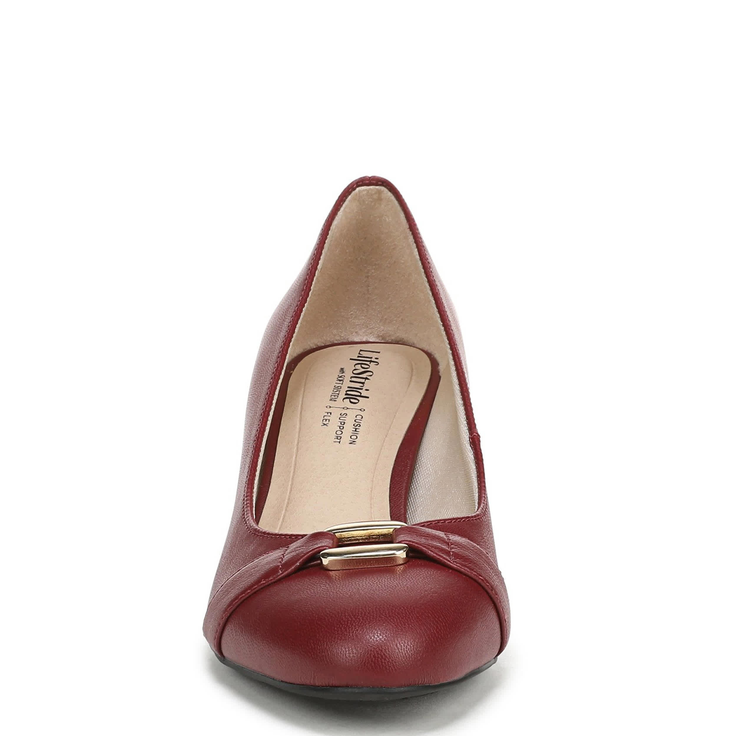 LIFESTRIDE-WOMENS TAVI PUMP-DARK RED & 