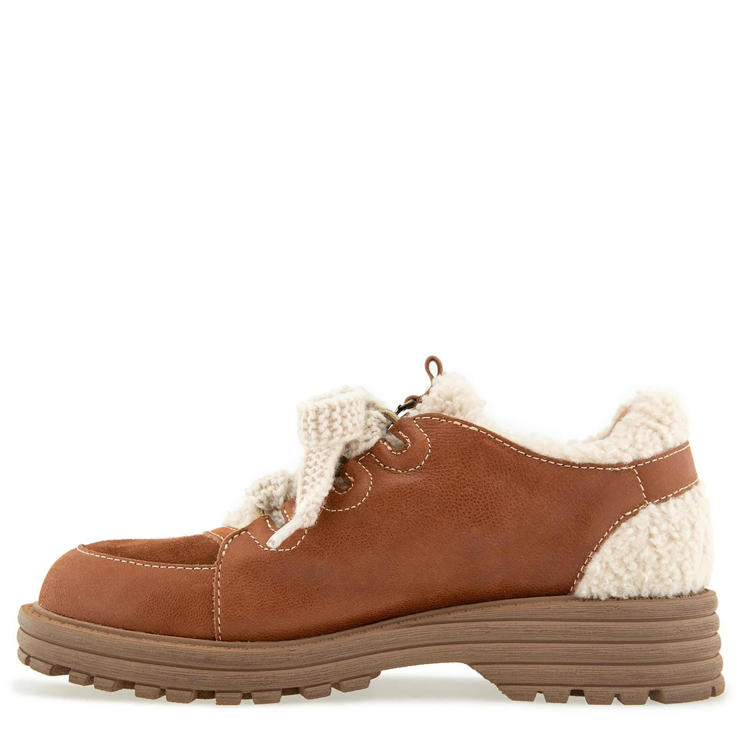 JAMBU-WOMENS IVORY SLIP ON CLOG-COGNAC & 