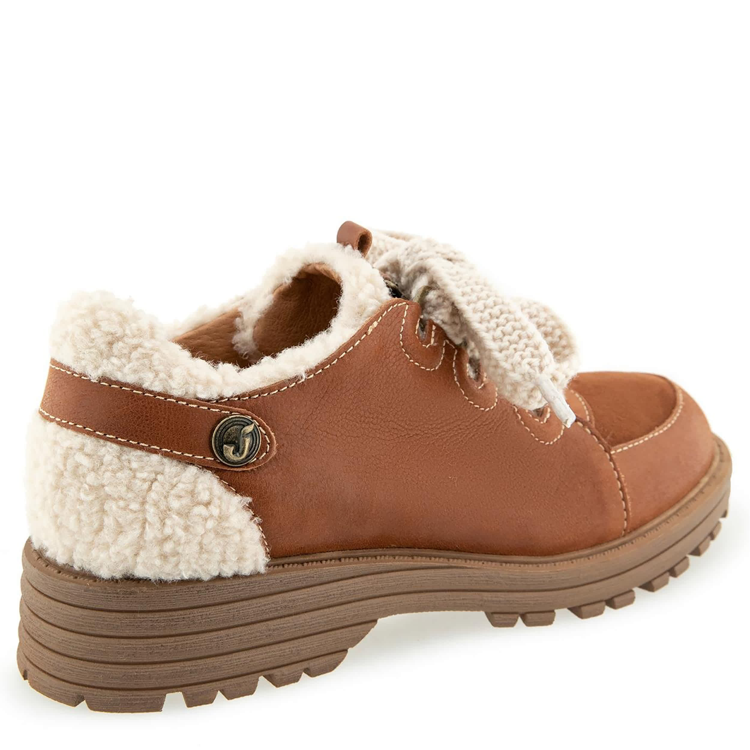 JAMBU-WOMENS IVORY SLIP ON CLOG-COGNAC & 