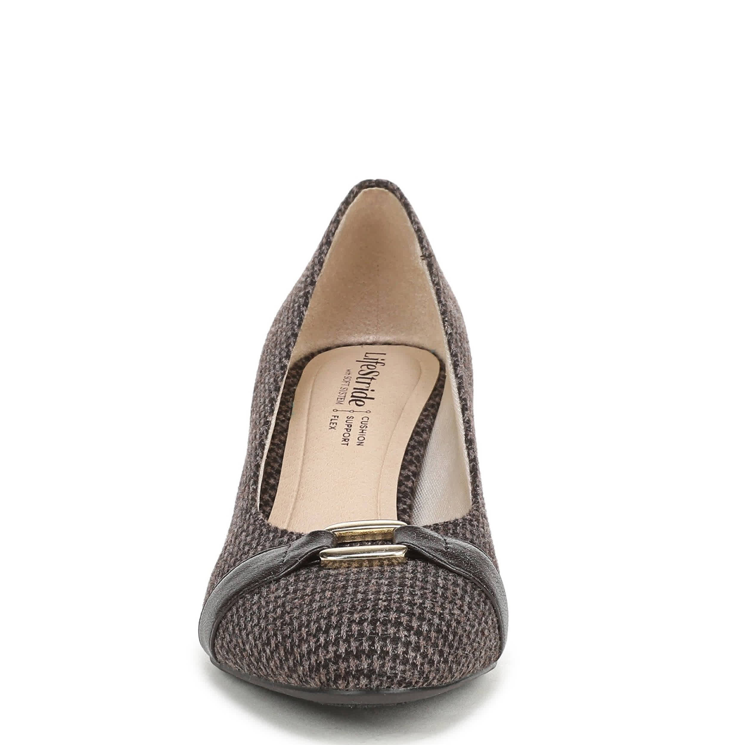 LIFESTRIDE-WOMENS TAVI PUMP-DARK BROWN & 