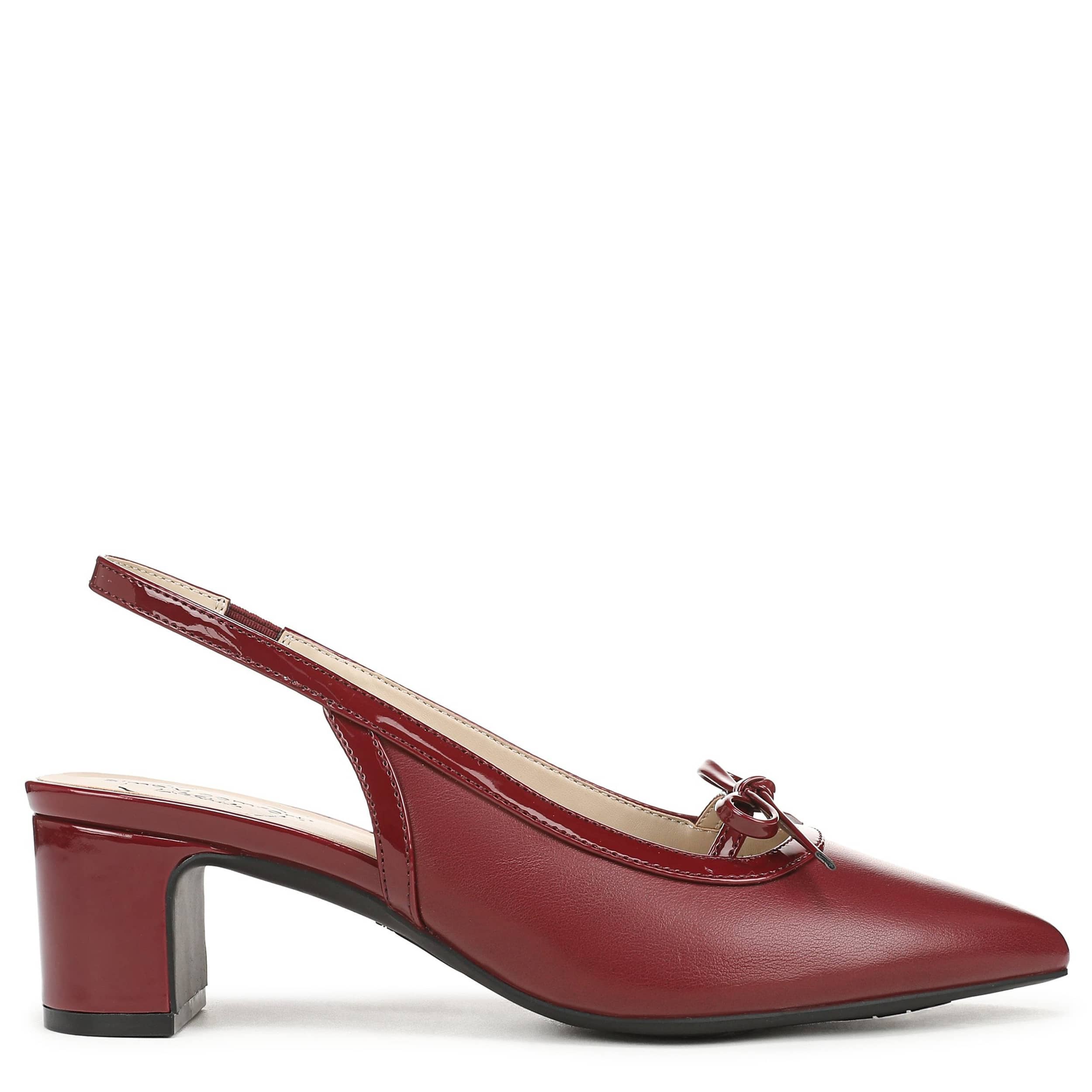 LIFESTRIDE-WOMENS MAISY PUMP-DARK RED & 