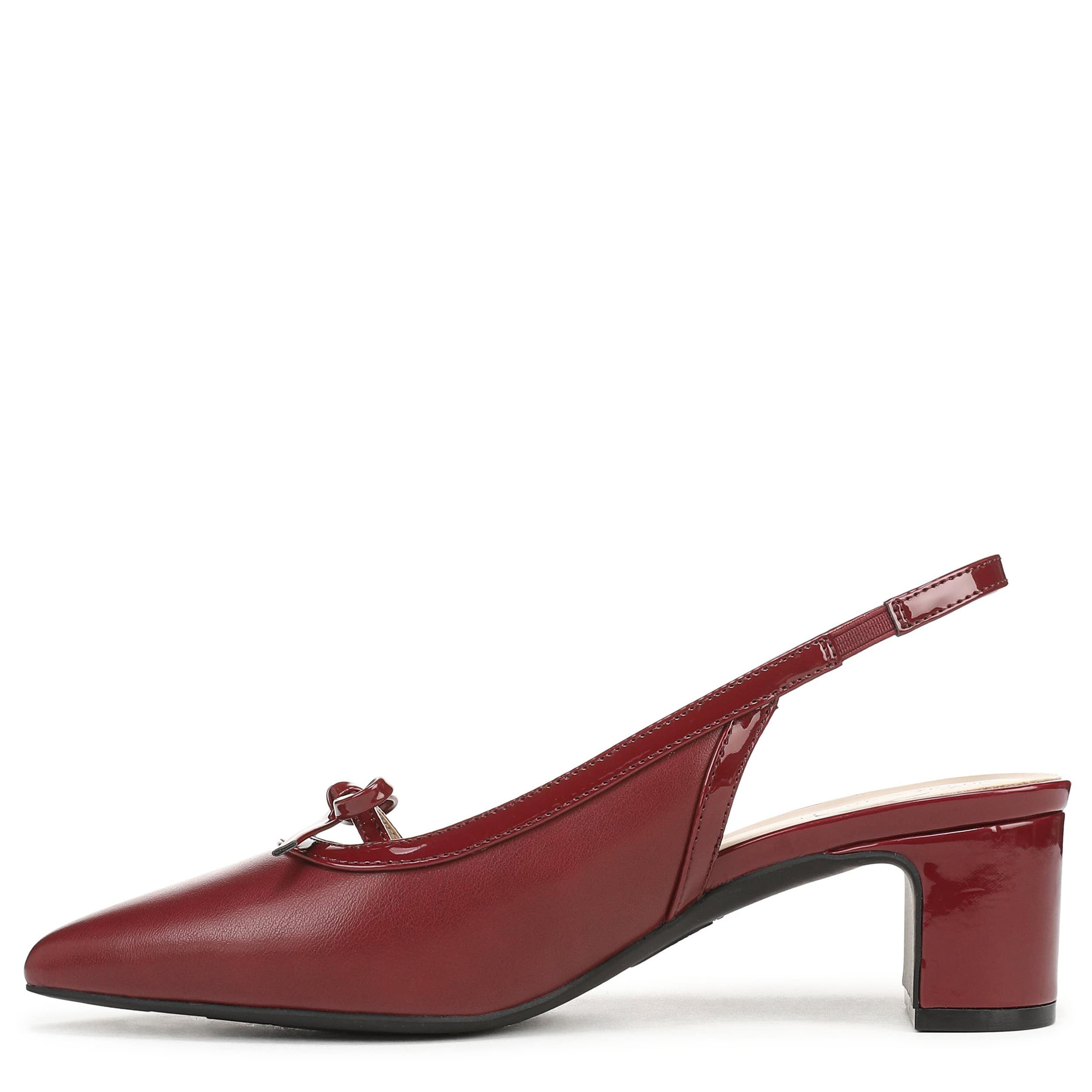 LIFESTRIDE-WOMENS MAISY PUMP-DARK RED & 