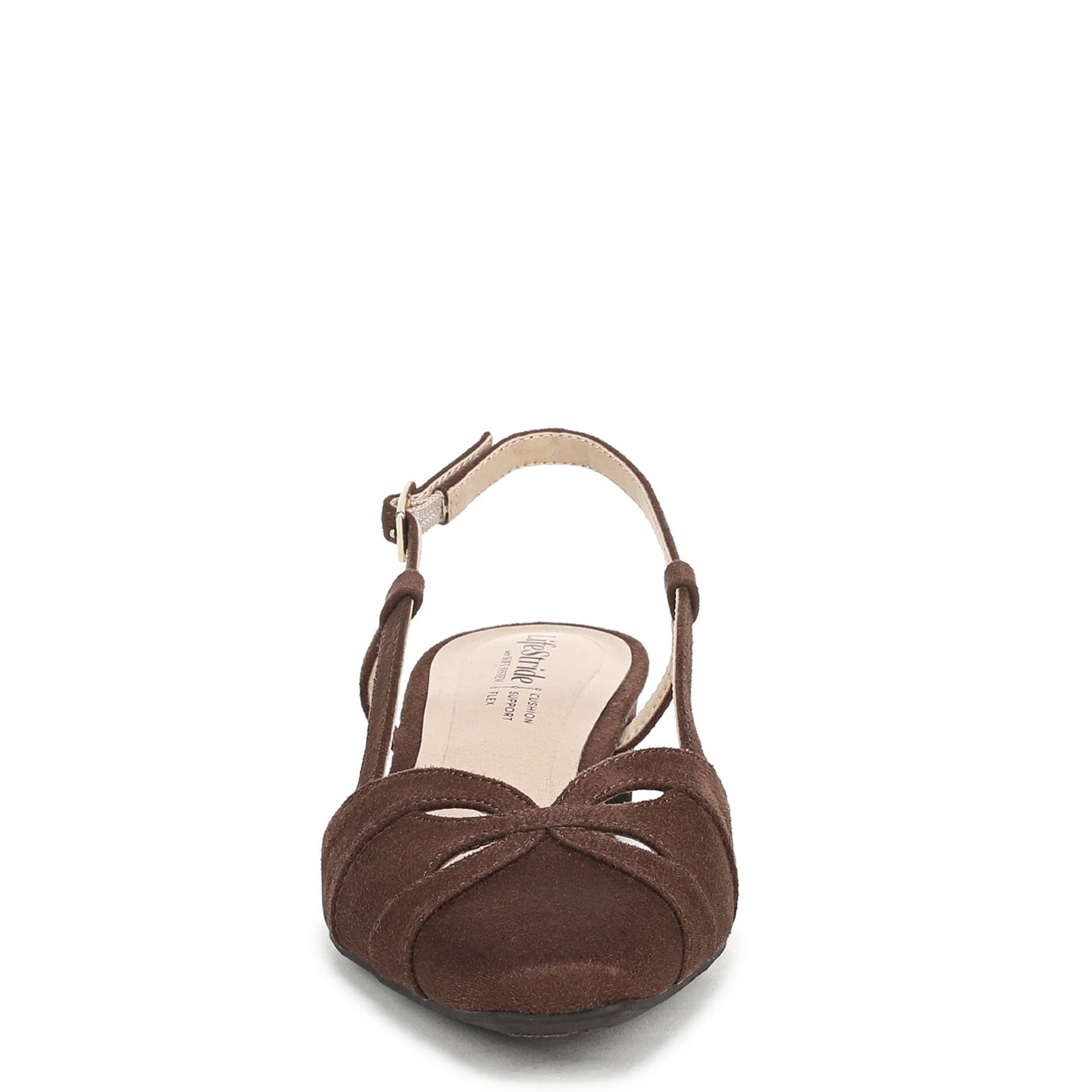 LIFESTRIDE-WOMENS LANDON PUMP-BROWN & 