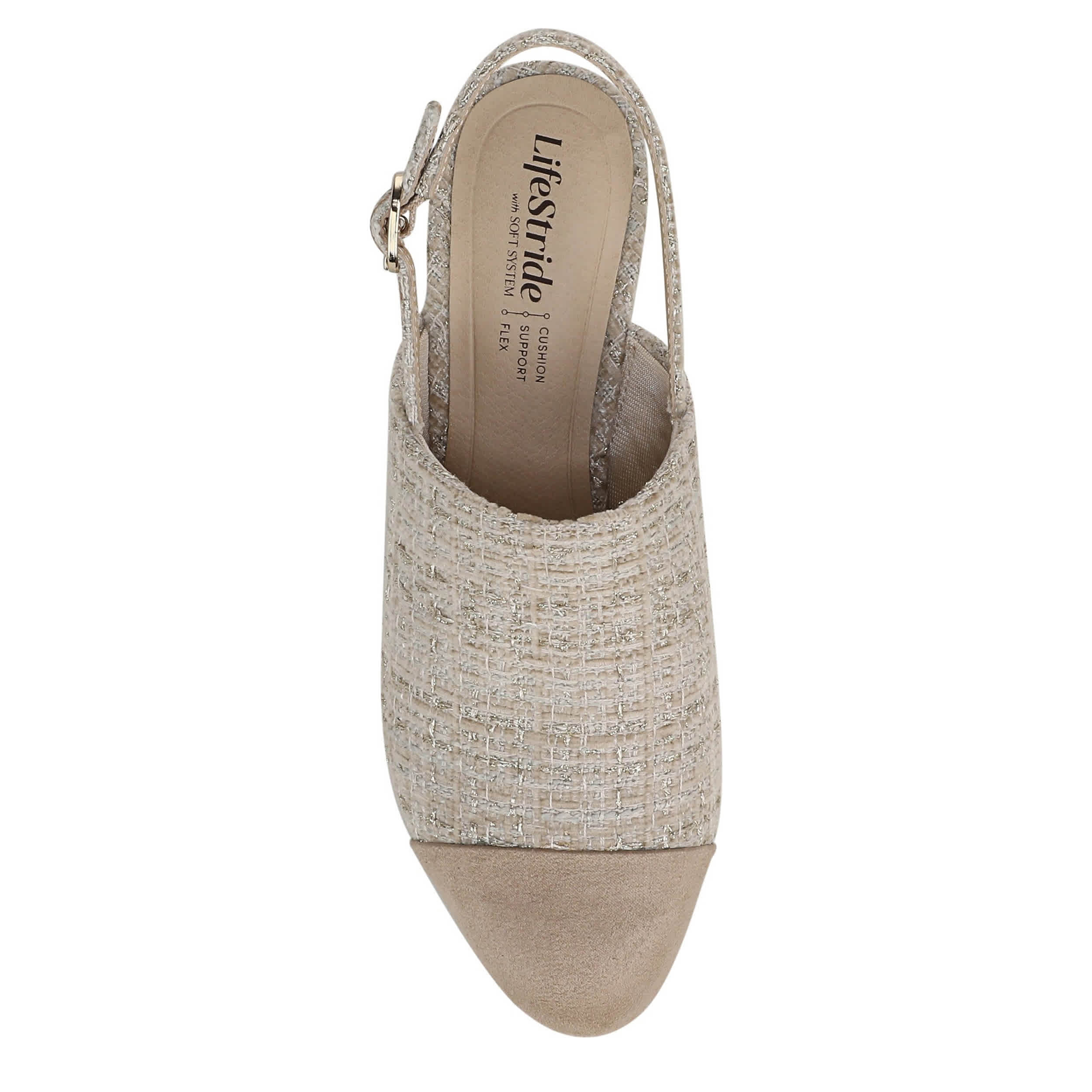 LIFESTRIDE-WOMENS TESSA PUMP-TAN & 