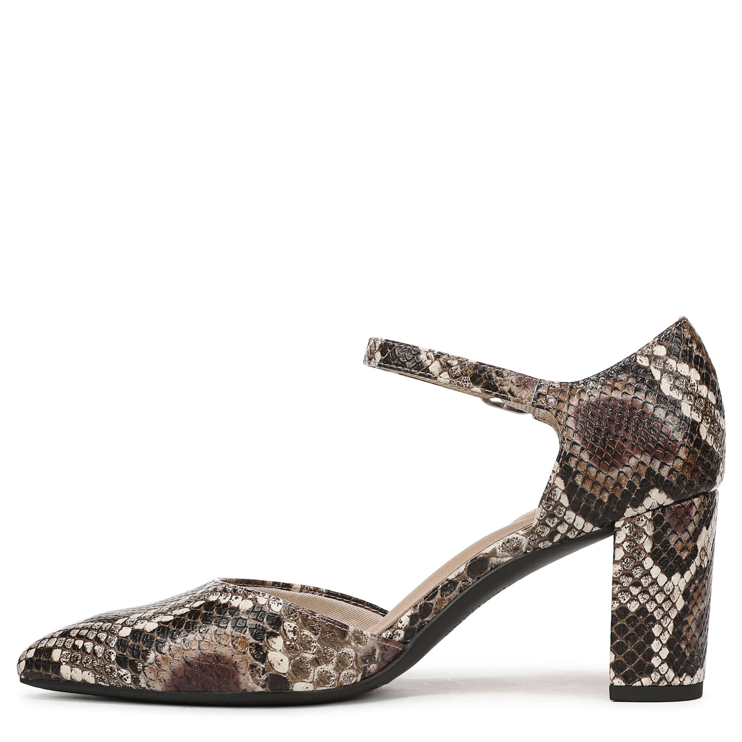 LIFESTRIDE-WOMENS RYLEE PUMP-BROWN & SNAKE