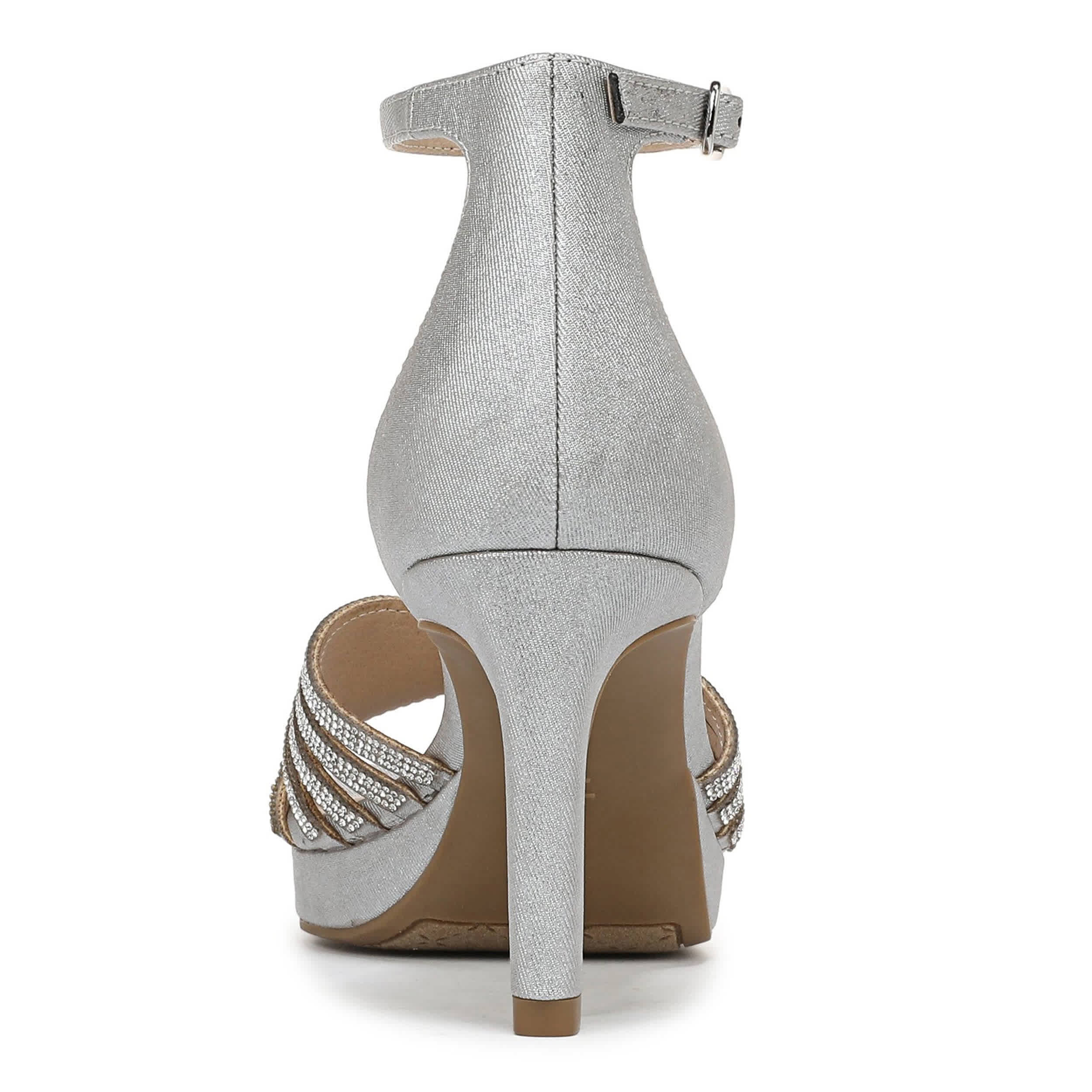 LIFESTRIDE-WOMENS GLAMOROUS SANDAL-PEWTER & SILVER