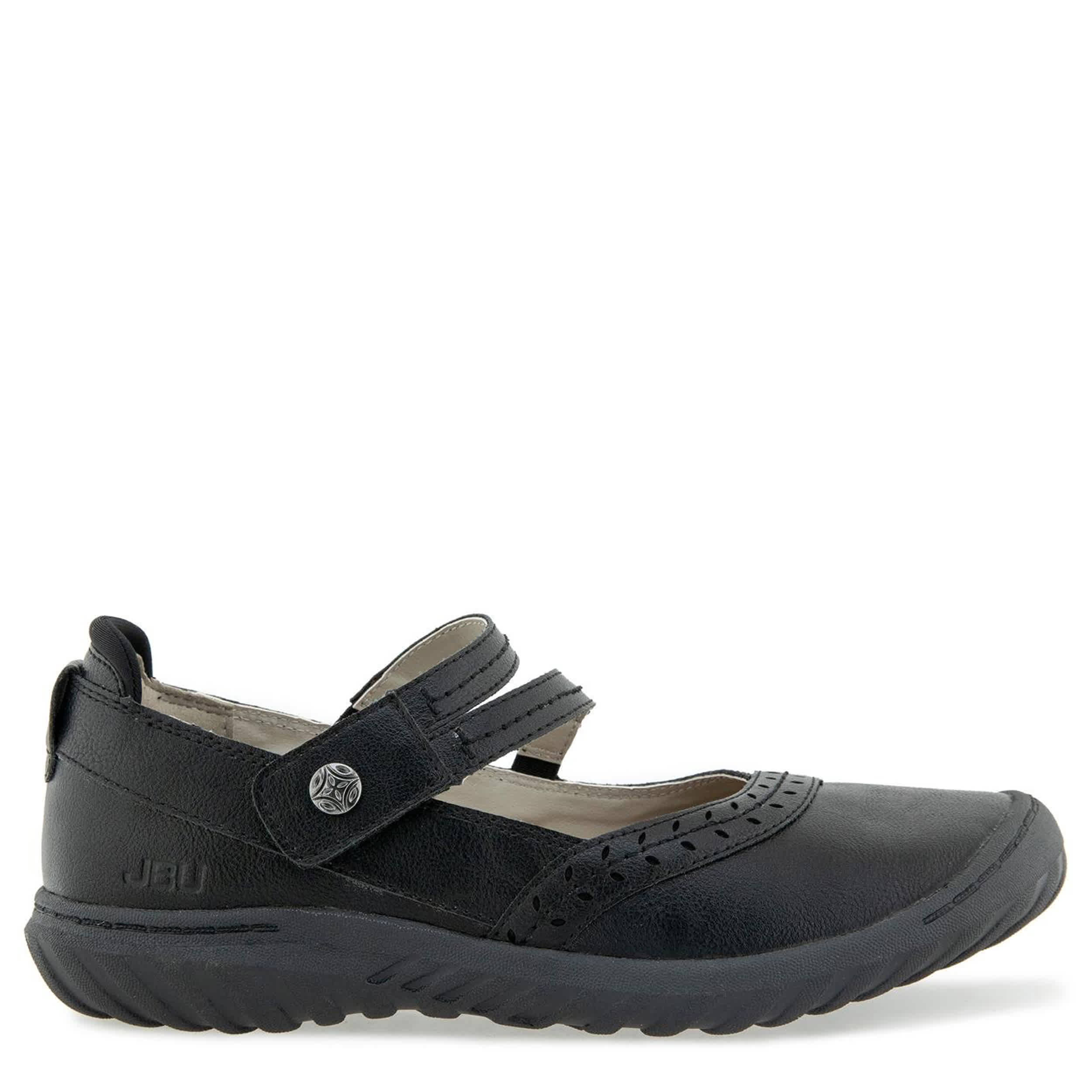 JBU-WOMENS ADELINE MARY JANE FLAT-BLACK & 