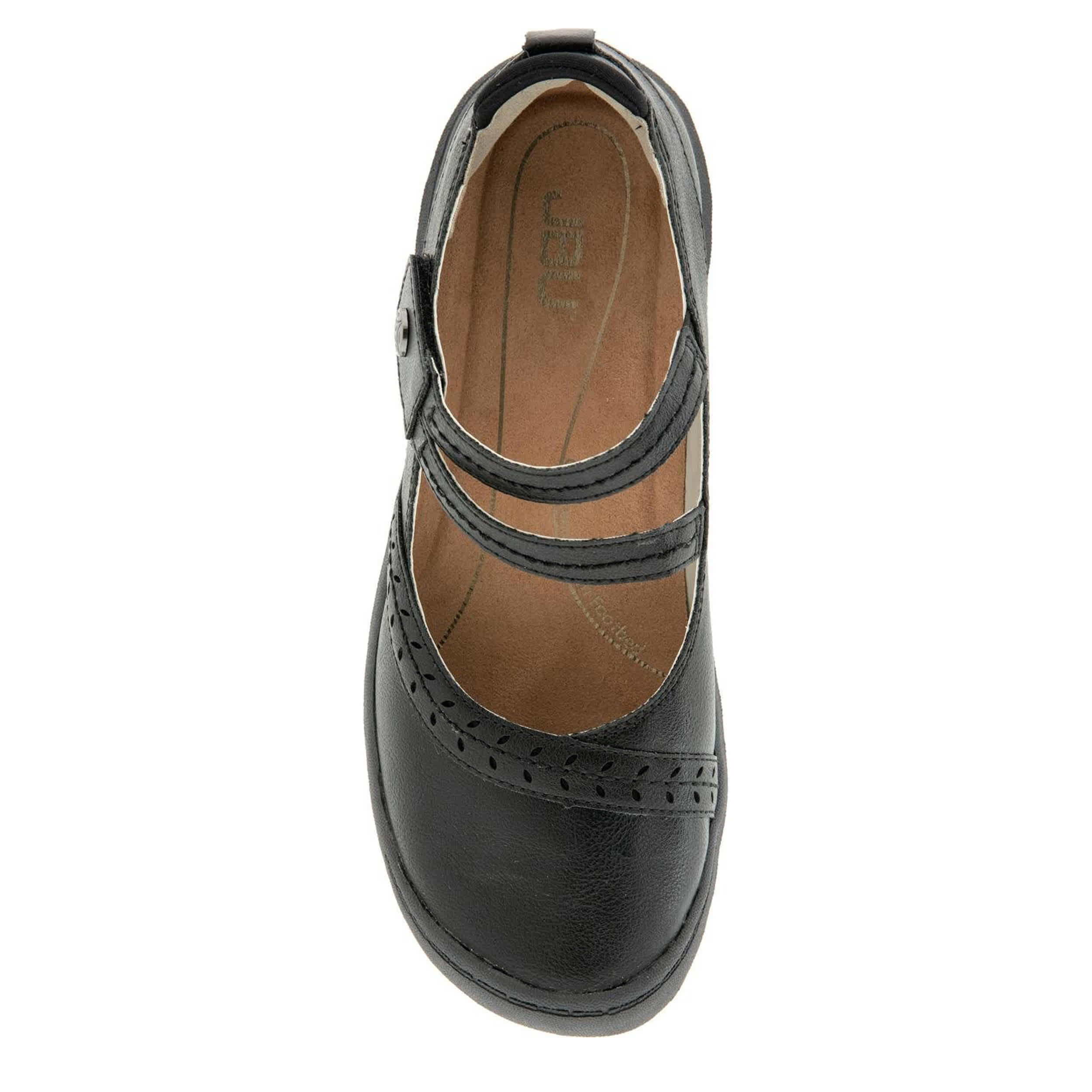 JBU-WOMENS ADELINE MARY JANE FLAT-BLACK & 
