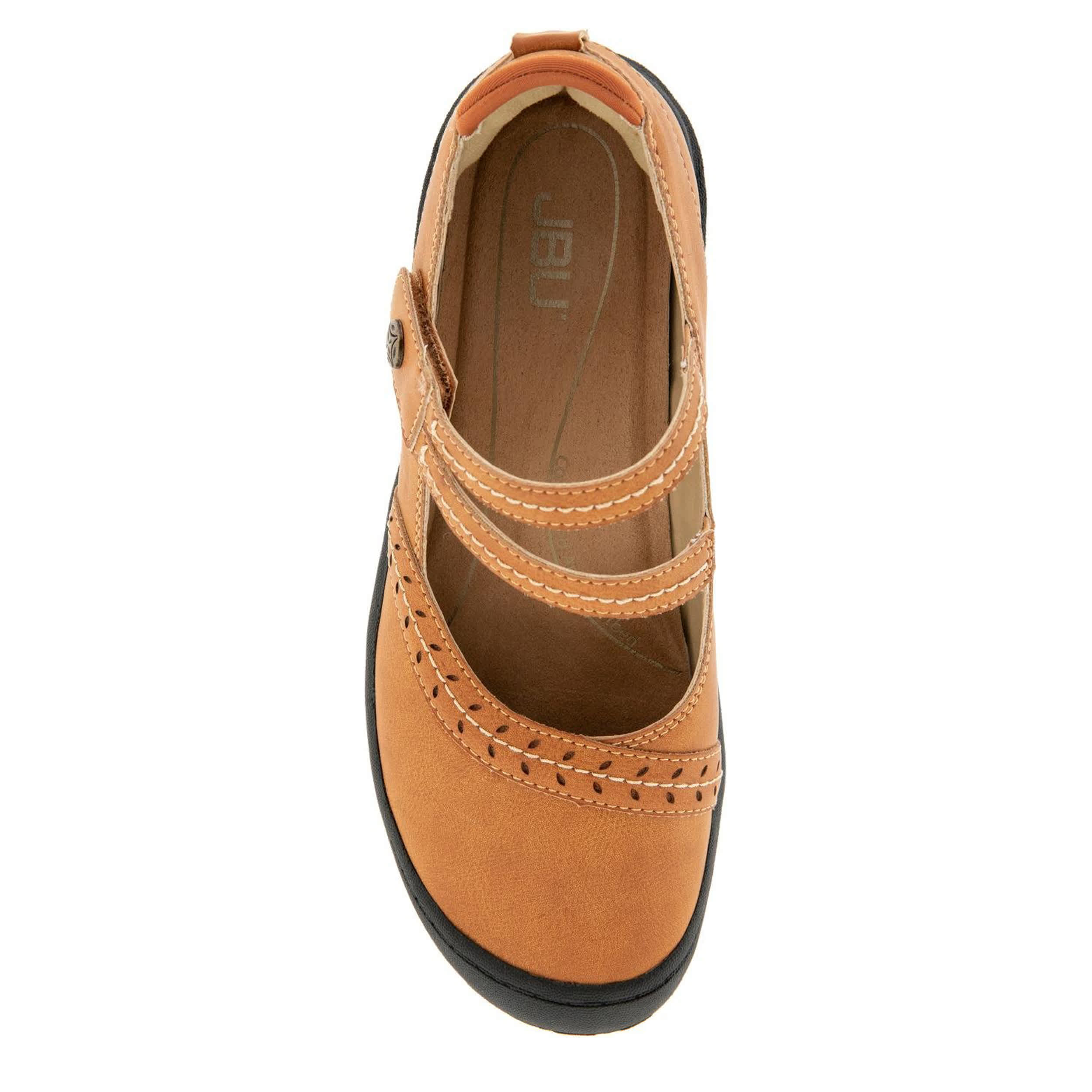 JBU-WOMENS ADELINE MARY JANE FLAT-TAN & 