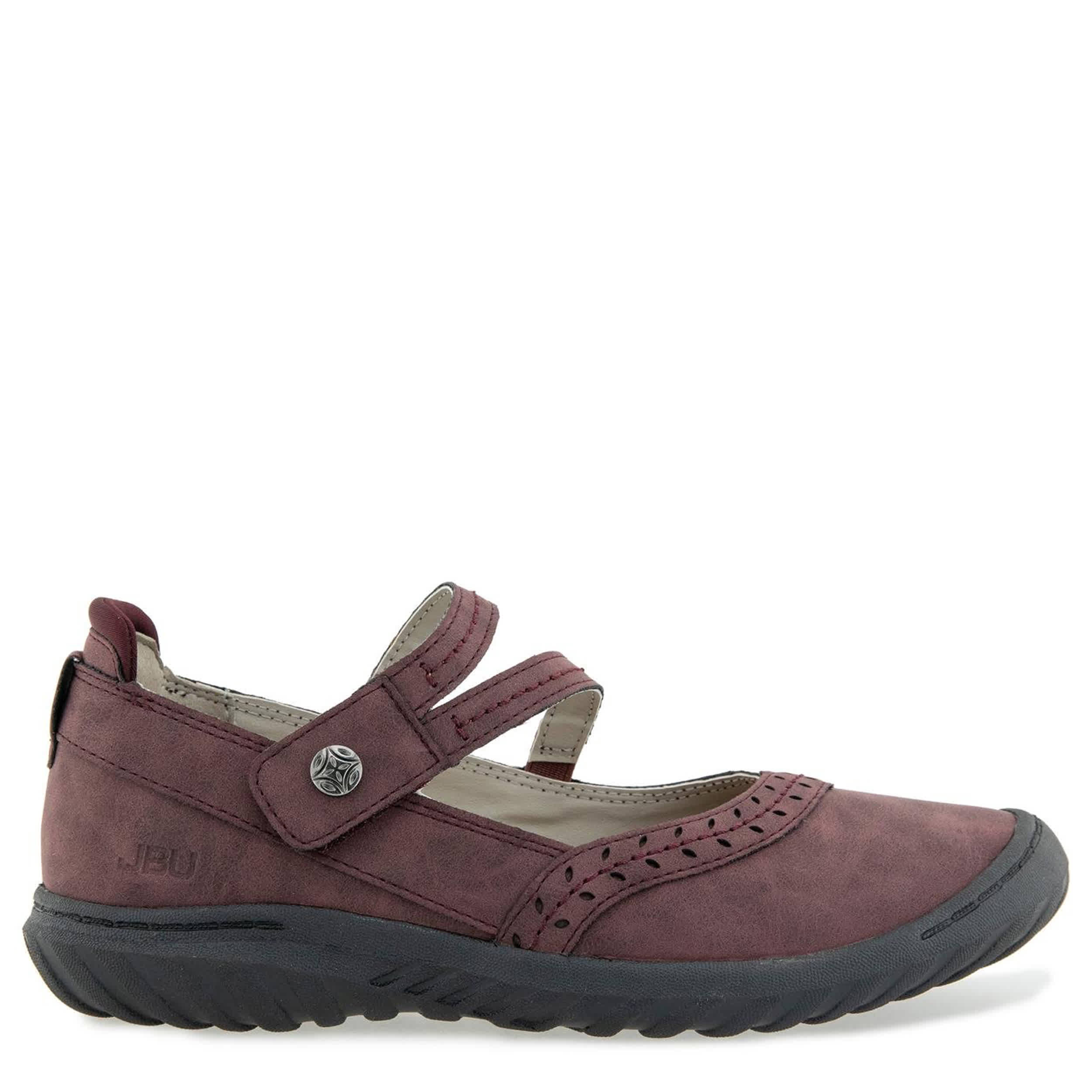JBU-WOMENS ADELINE MARY JANE FLAT-WINE & 