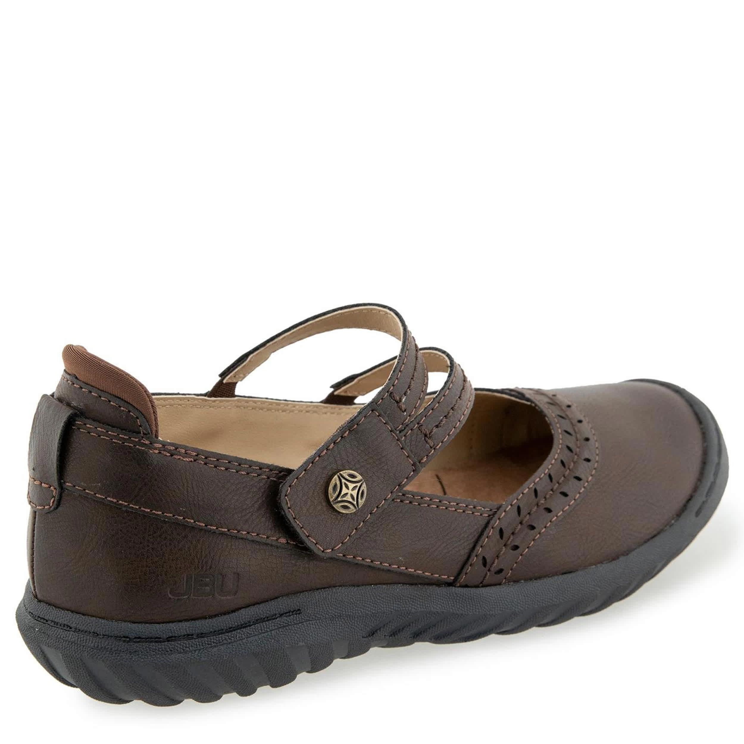 JBU-WOMENS ADELINE MARY JANE FLAT-CHOCOLATE & 