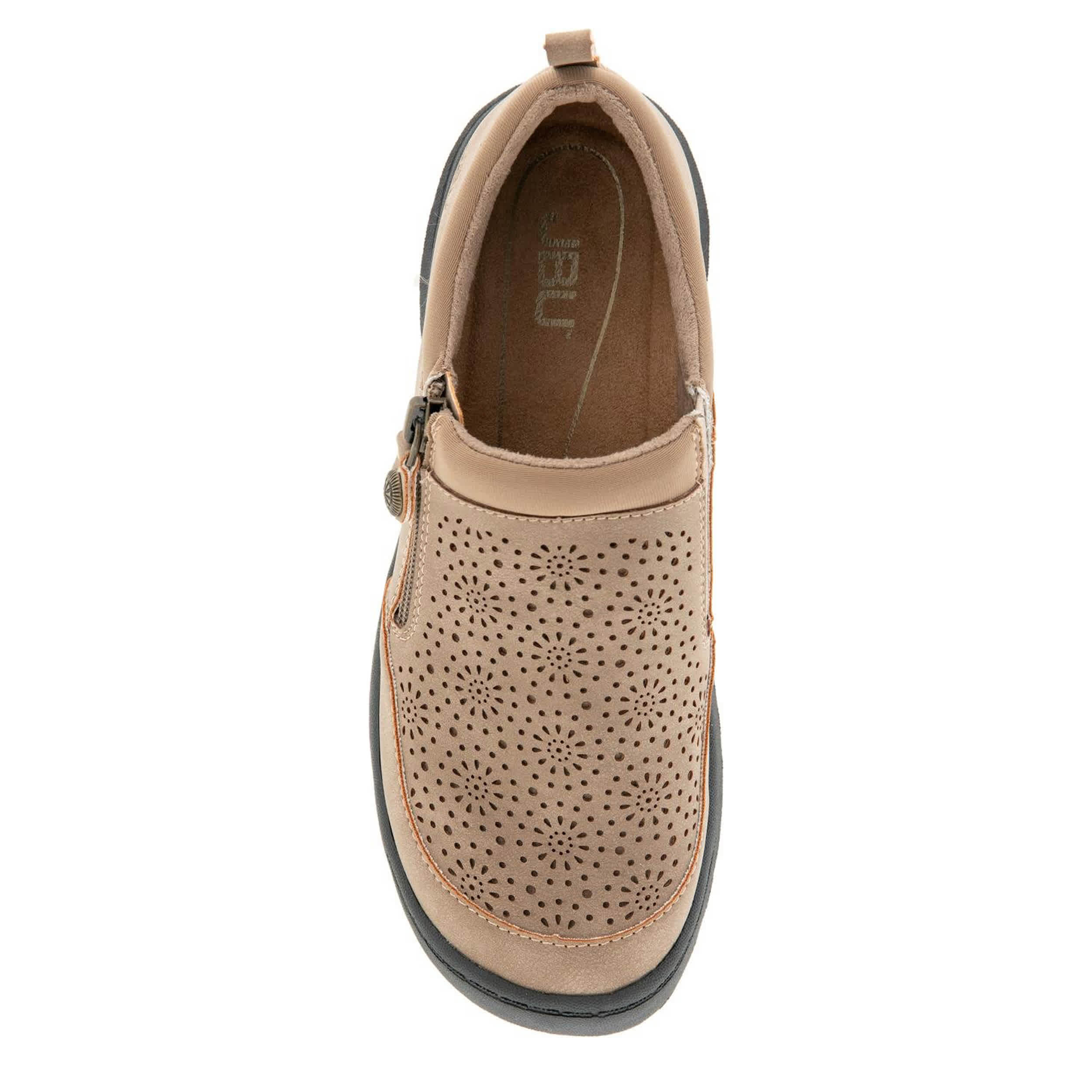 JBU-WOMENS AVERY SLIP ON CLOG SNEAKER-TAUPE & 