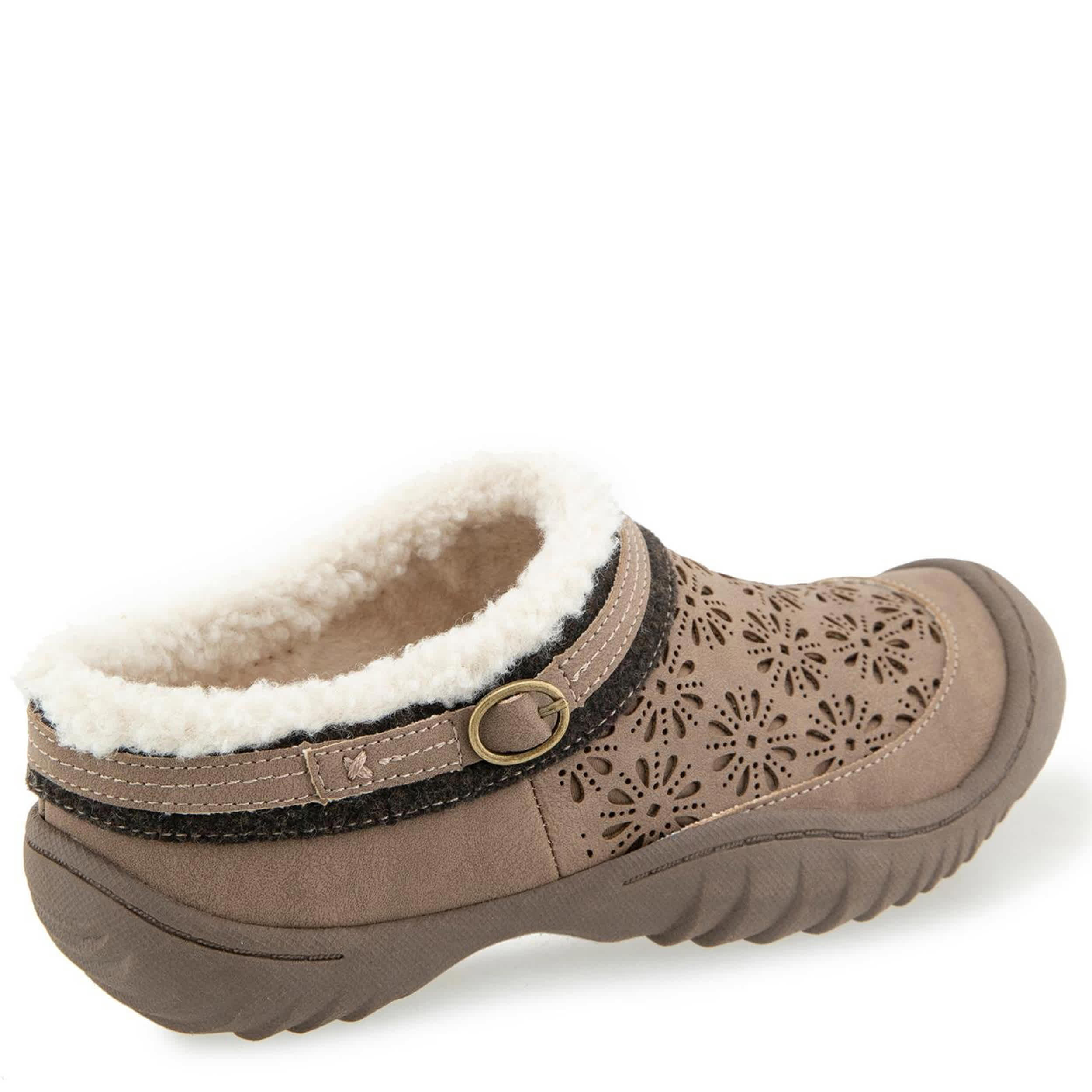 JBU-WOMENS GINGER ENCORE FAUX FUR CLOG