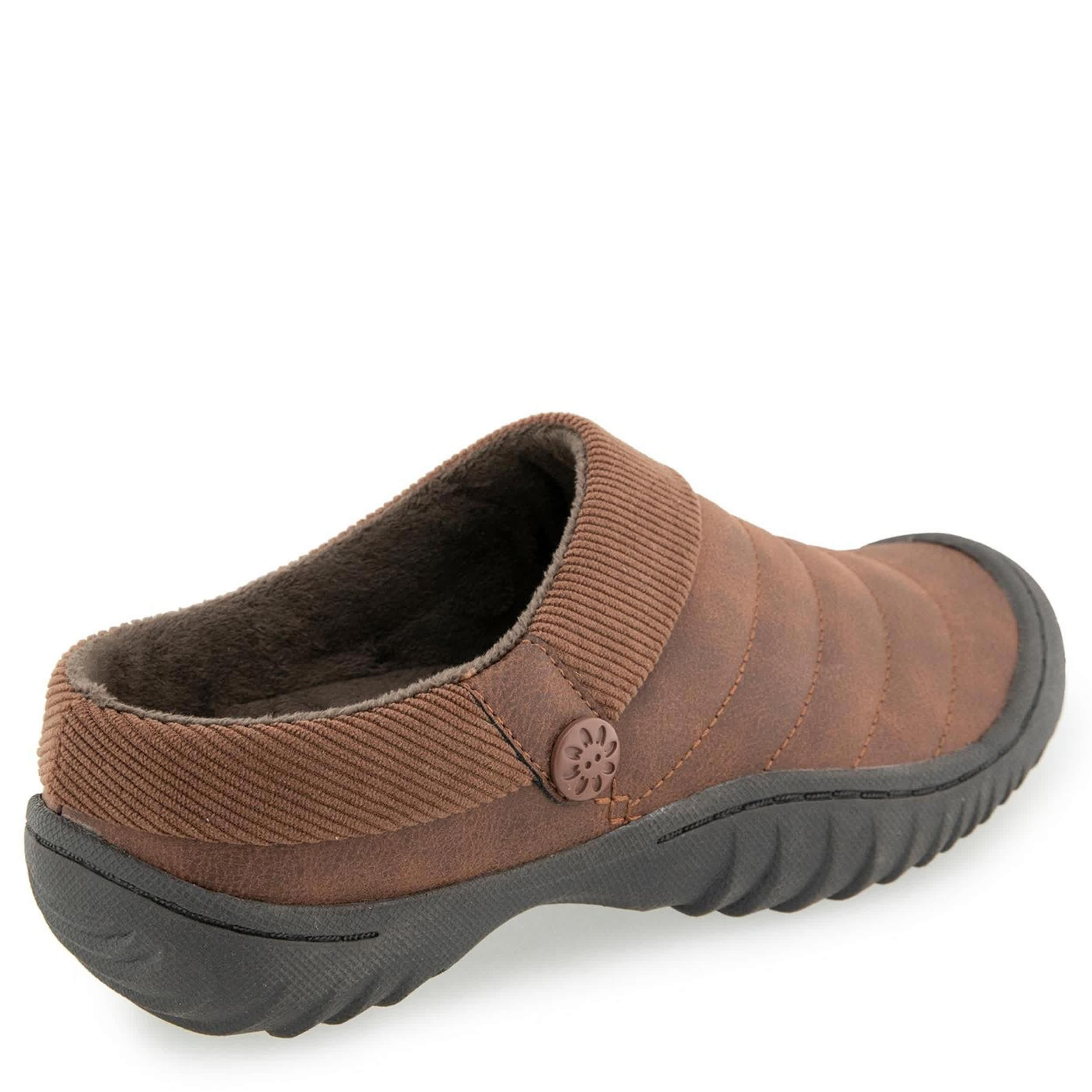 JBU-WOMENS JUDITH SLIP ON CLOG-BROWN & 