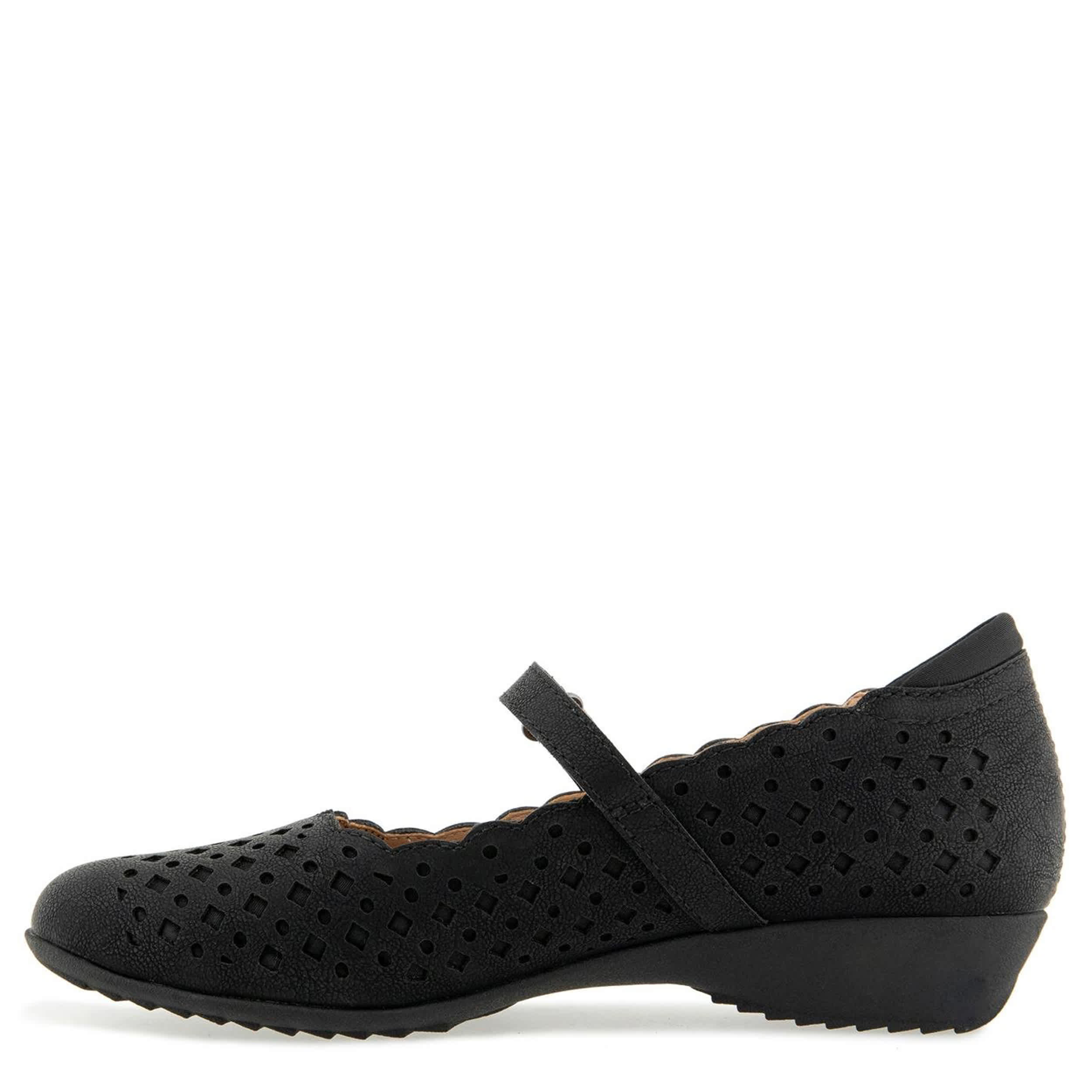 JBU-WOMENS NANCY MARY JANE FLAT-BLACK & 