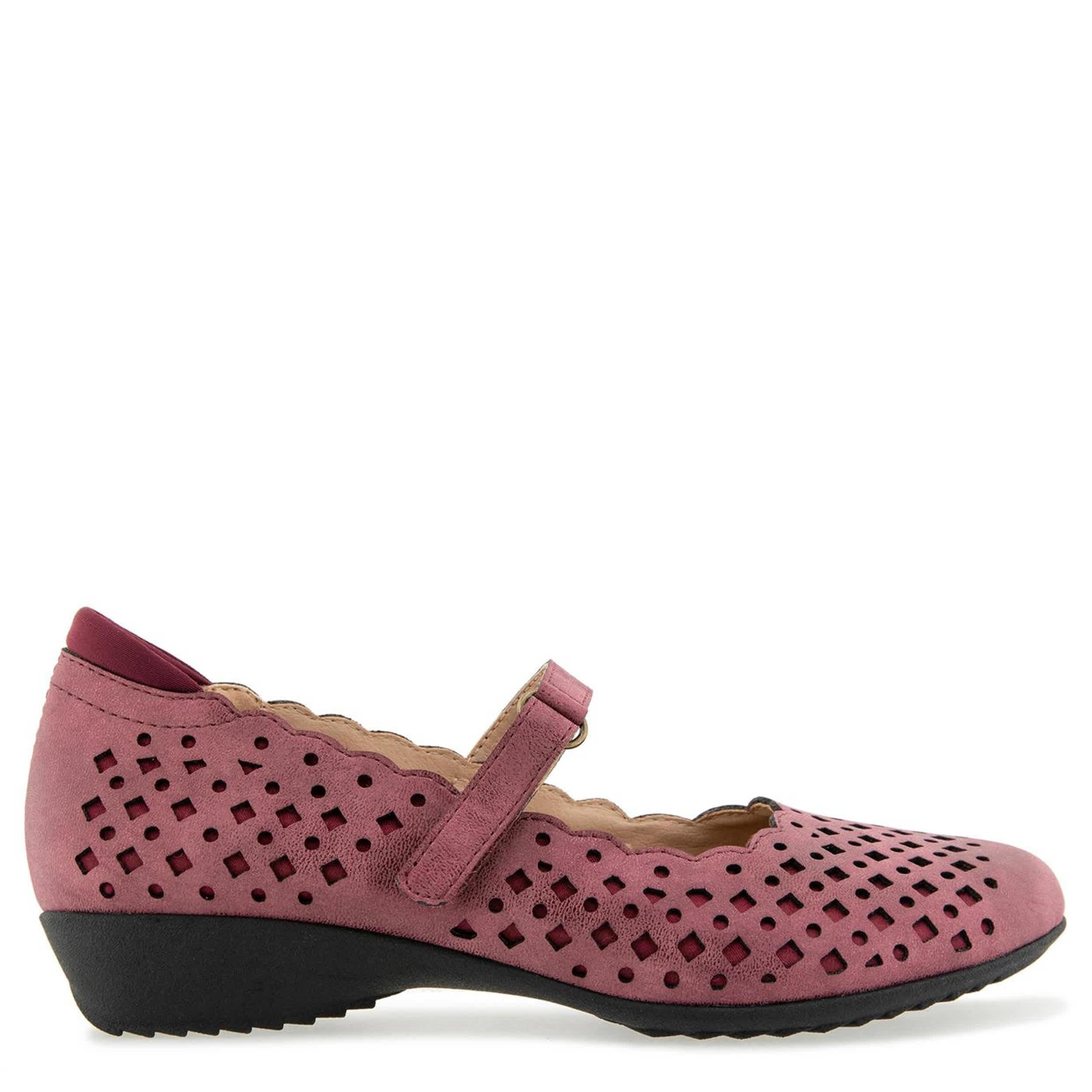 JBU-WOMENS NANCY MARY JANE FLAT-WINE & 