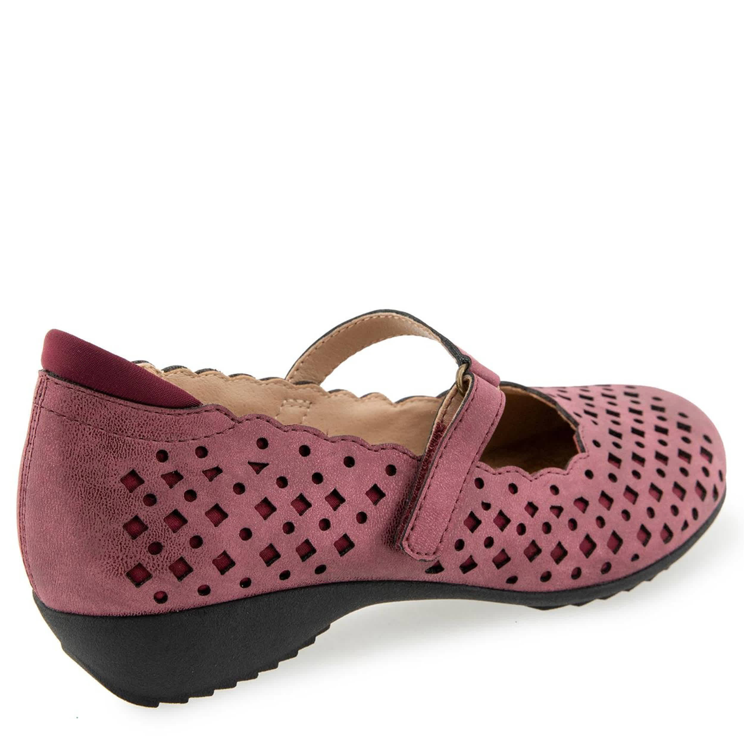 JBU-WOMENS NANCY MARY JANE FLAT-WINE & 