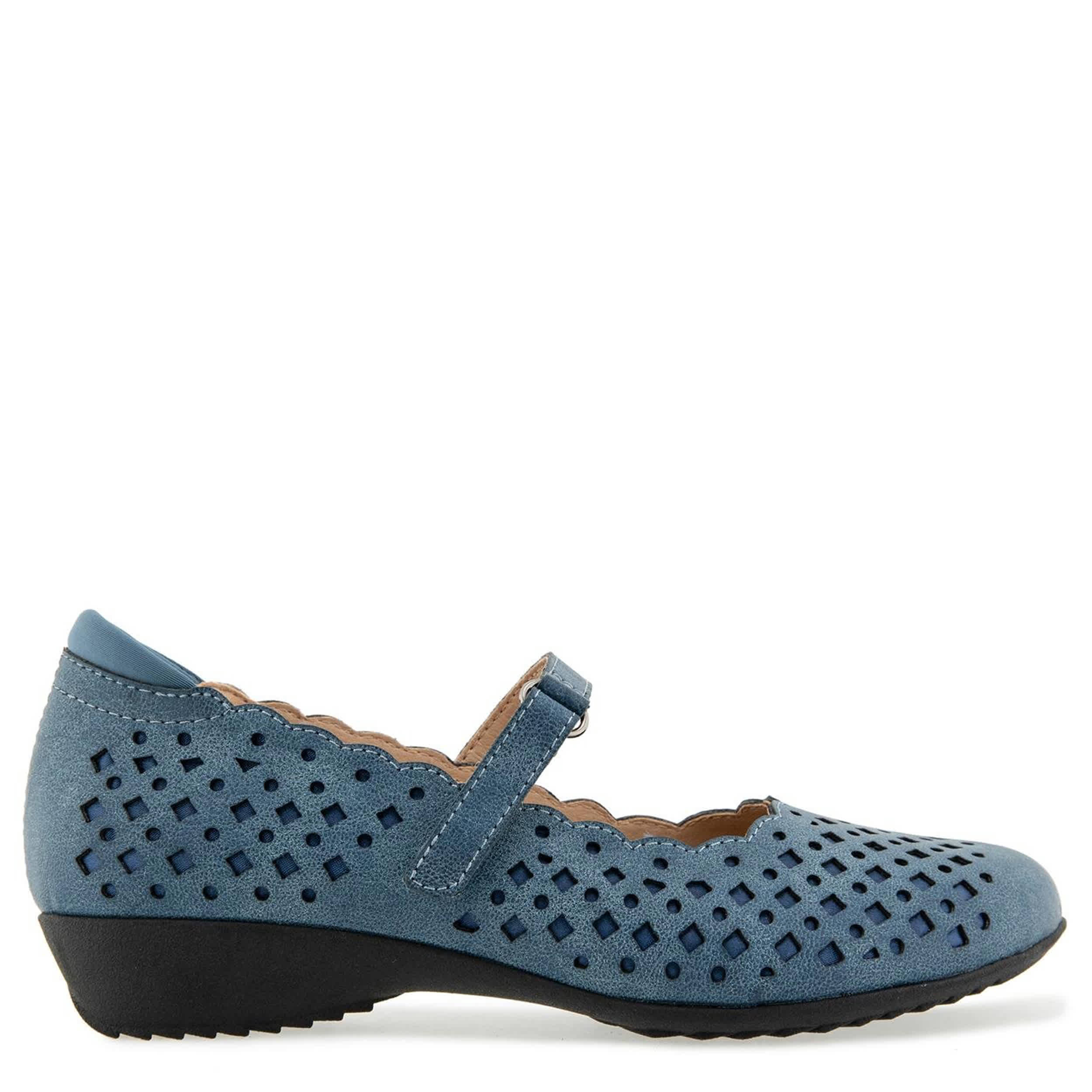 JBU-WOMENS NANCY MARY JANE FLAT-DENIM & 