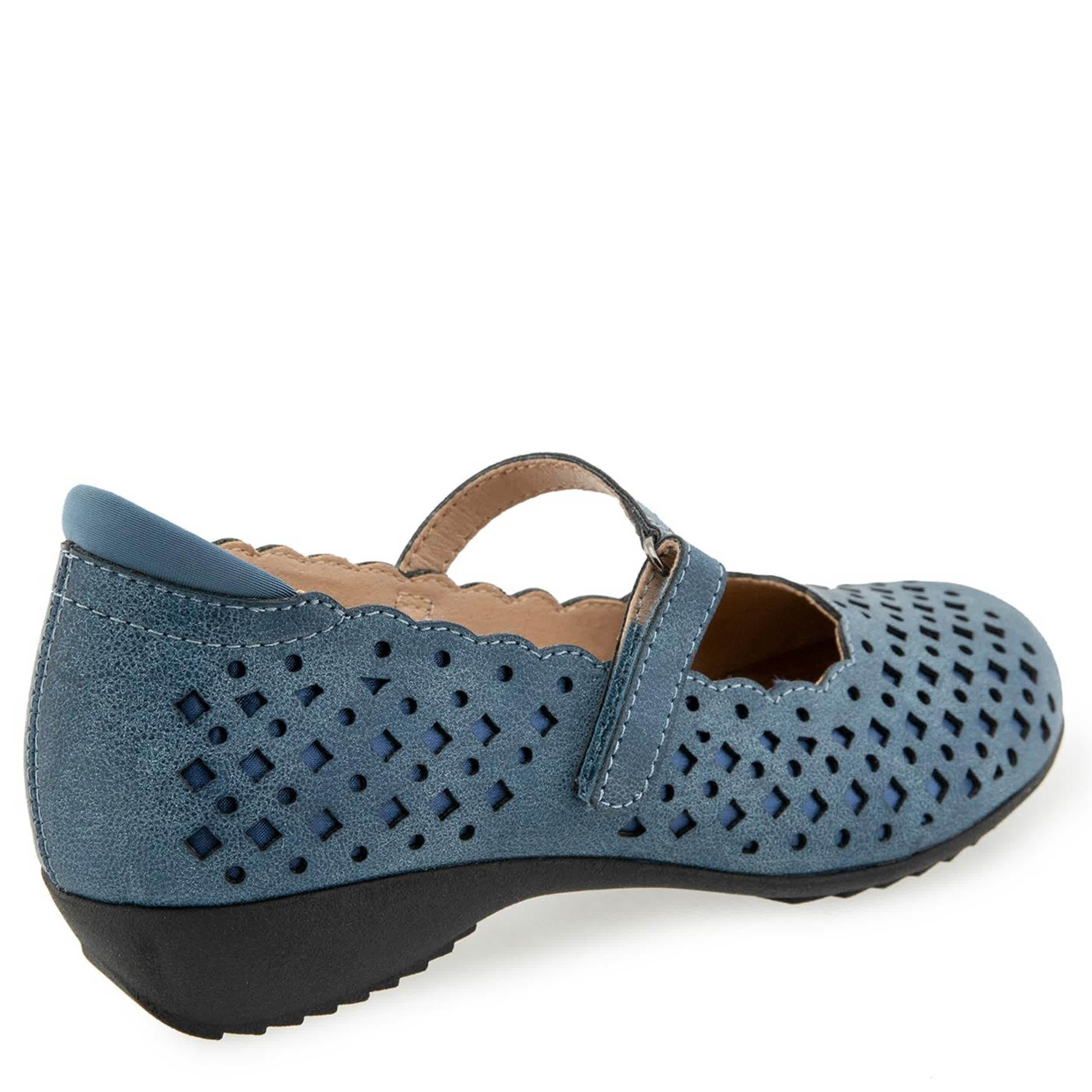 JBU-WOMENS NANCY MARY JANE FLAT-DENIM & 