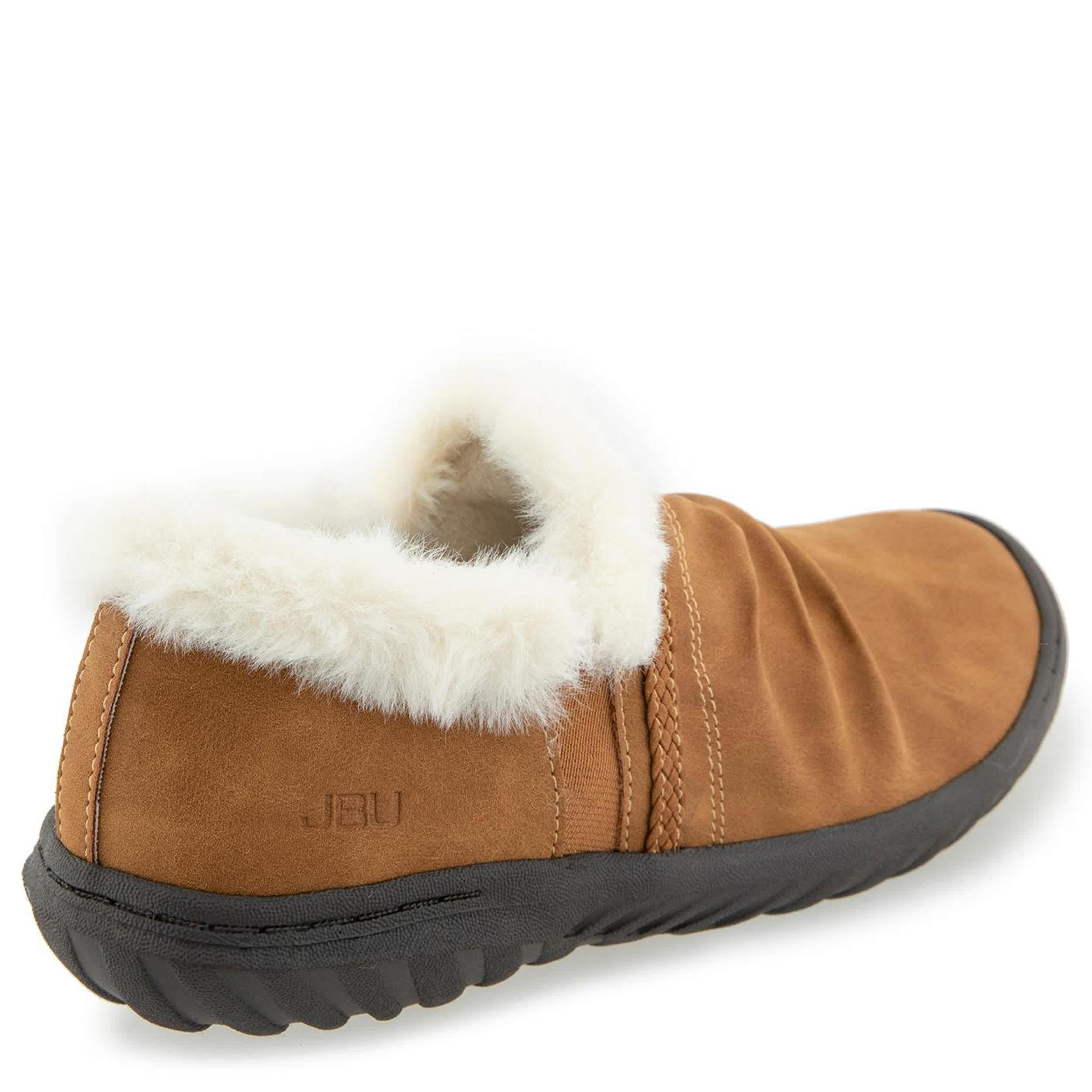 JBU-WOMENS REESE FAUX FUR CLOG-TAN & 