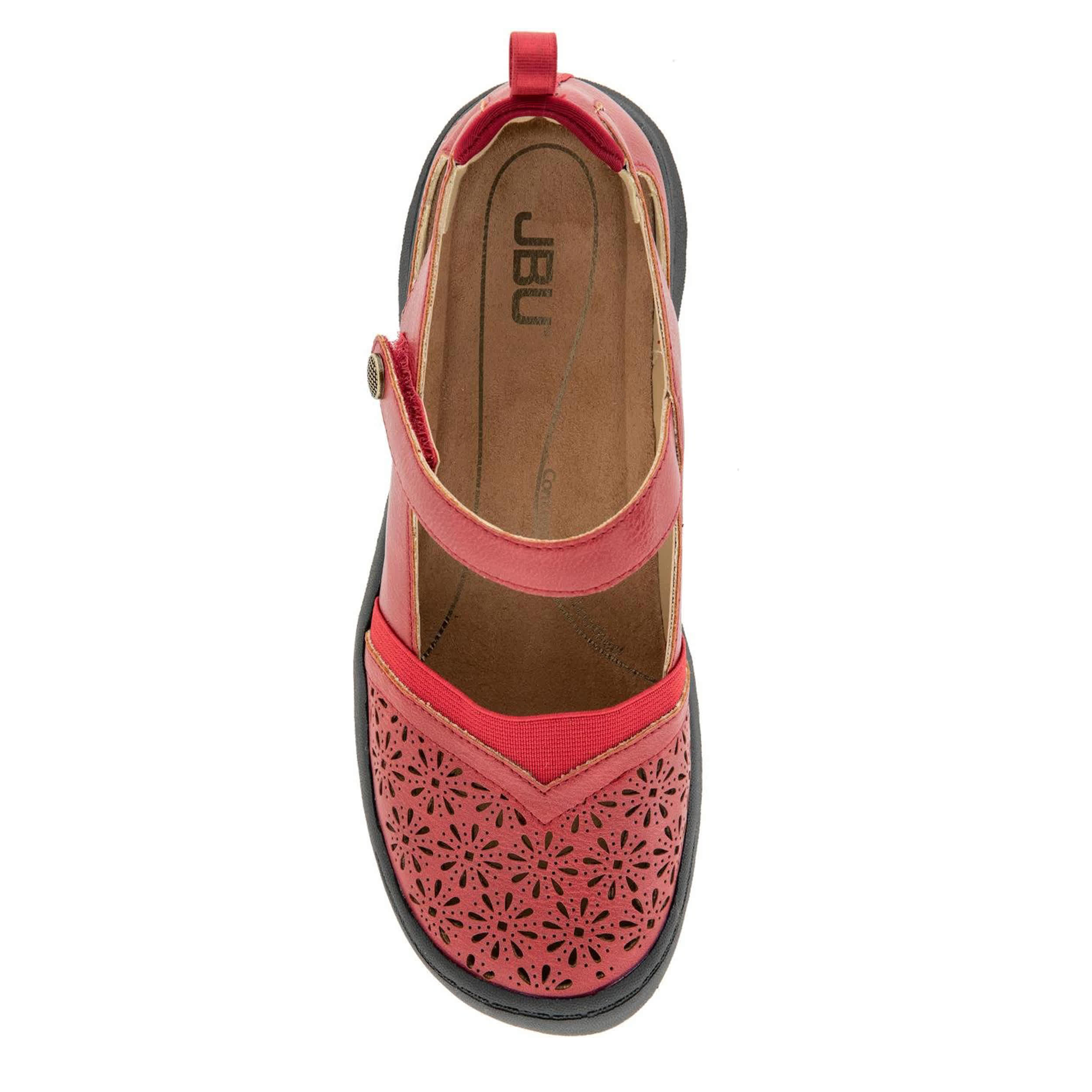 JBU-WOMENS RYA MARY JANE FLAT-RED & 