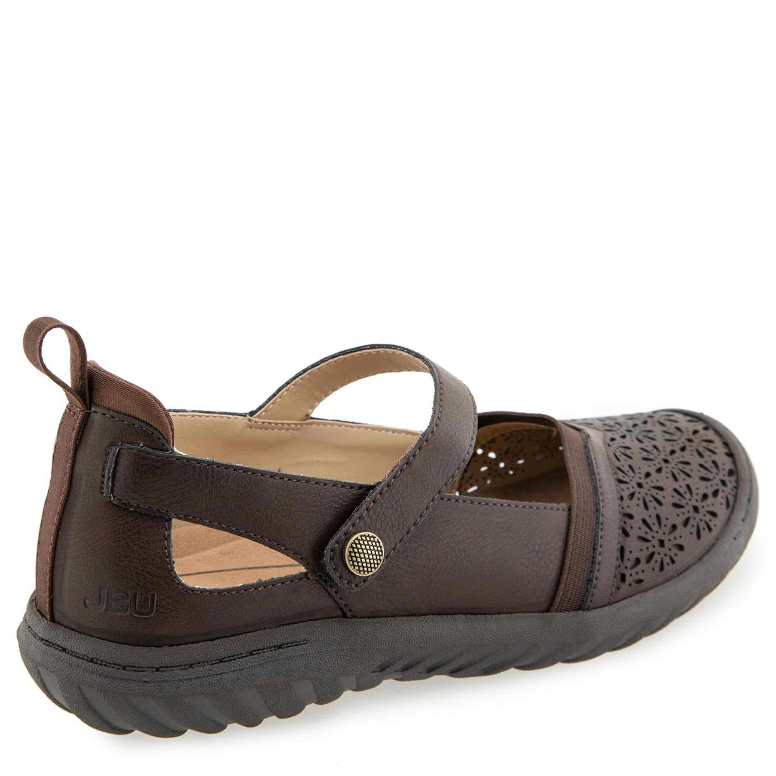 JBU-WOMENS RYA MARY JANE FLAT-CHOCOLATE & 