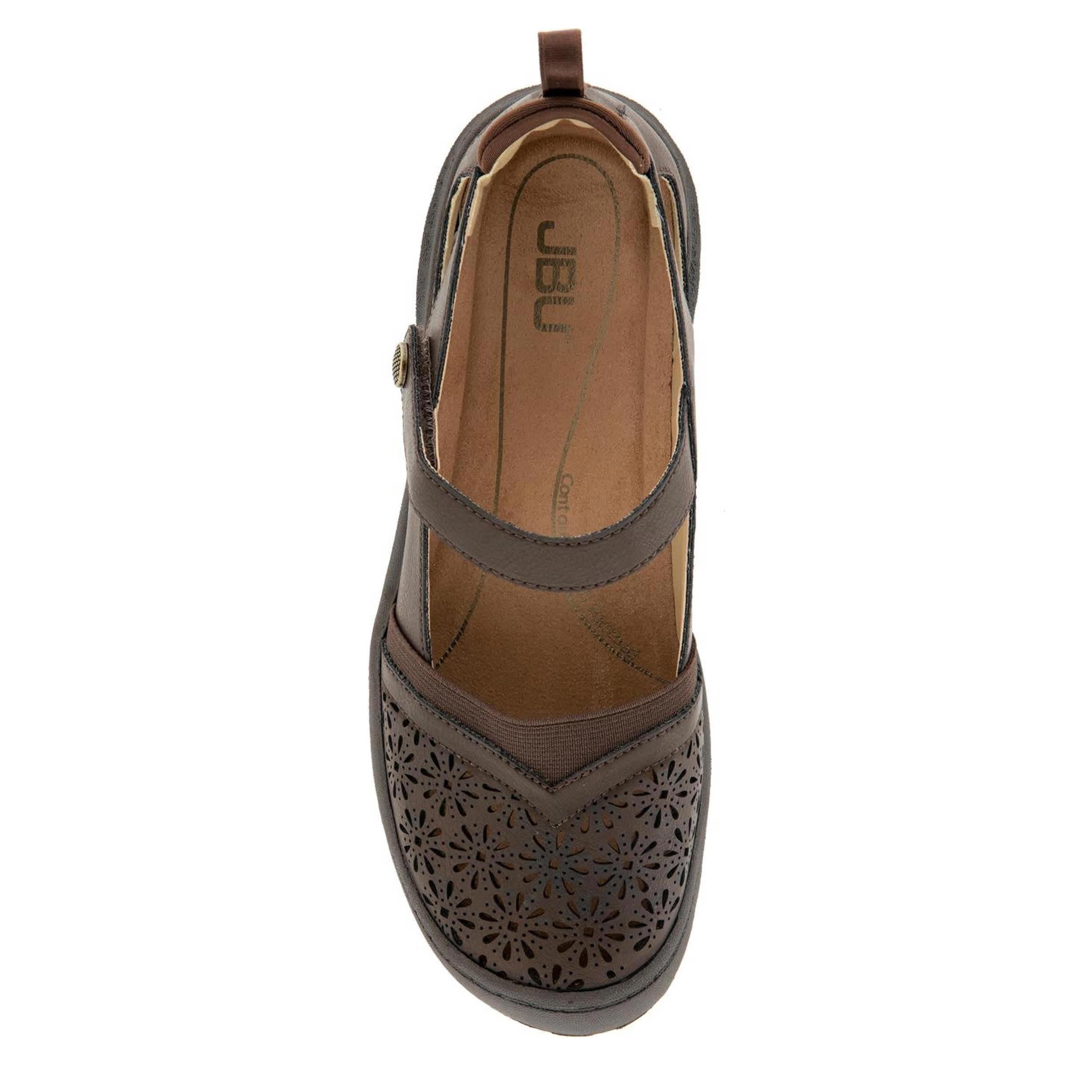 JBU-WOMENS RYA MARY JANE FLAT-CHOCOLATE & 